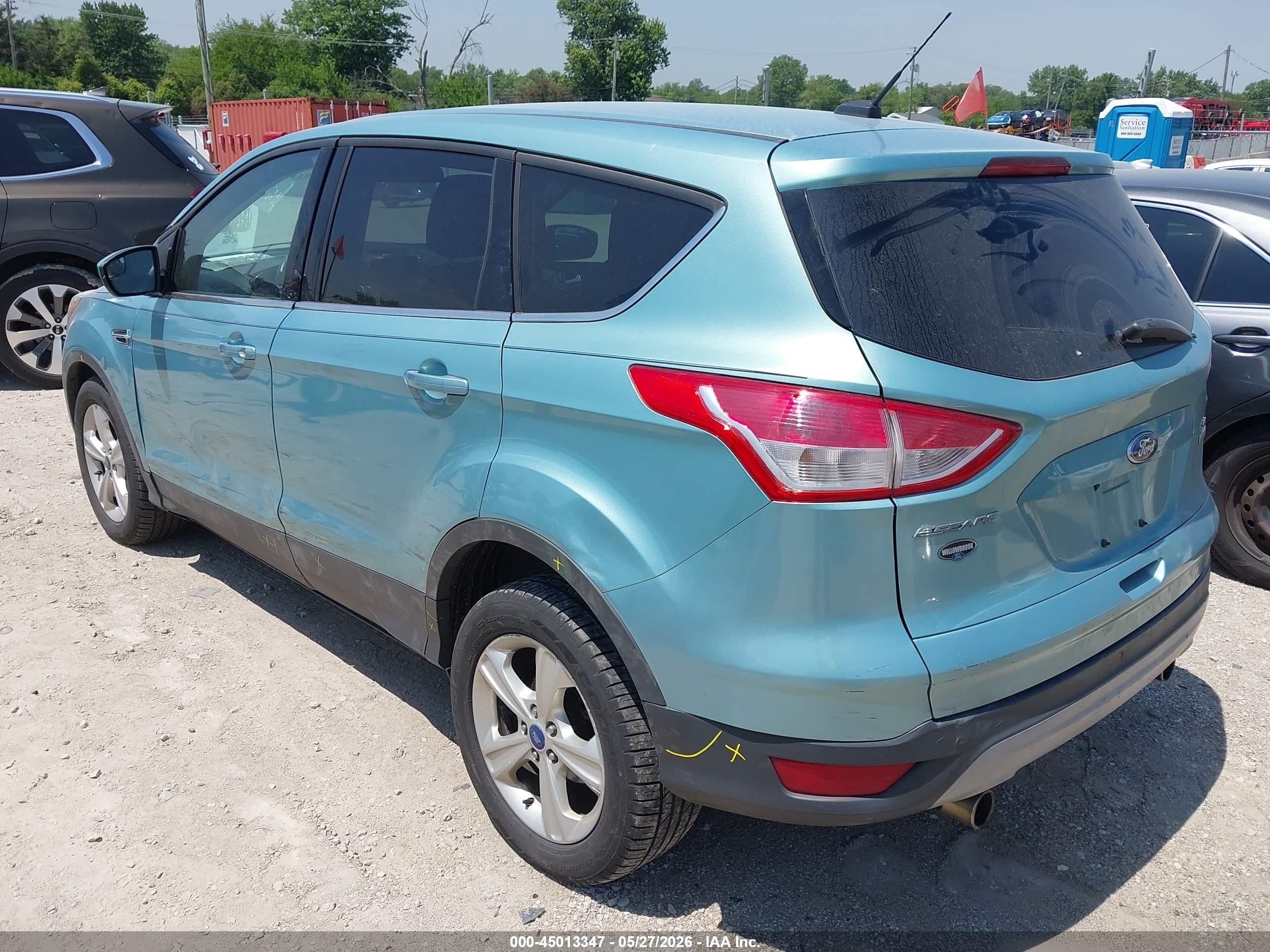 2013 Ford Escape Se Teal vin: 1FMCU0G92DUB68965