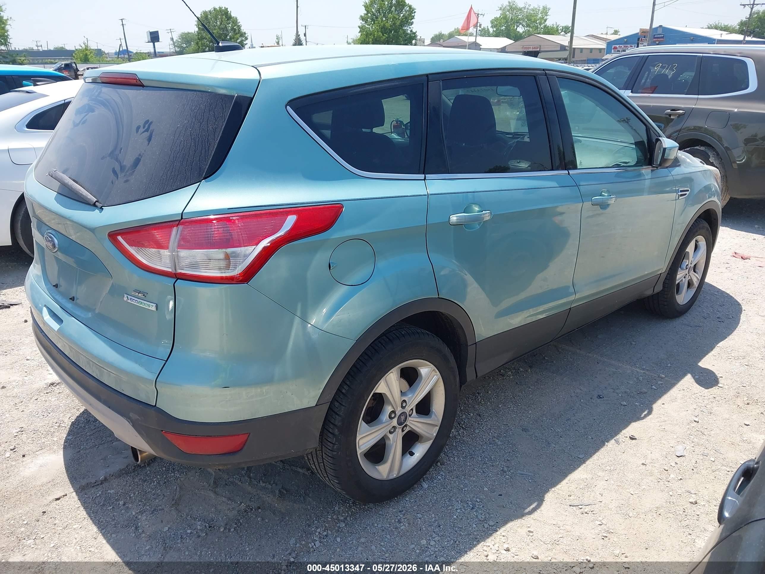 2013 Ford Escape Se Teal vin: 1FMCU0G92DUB68965