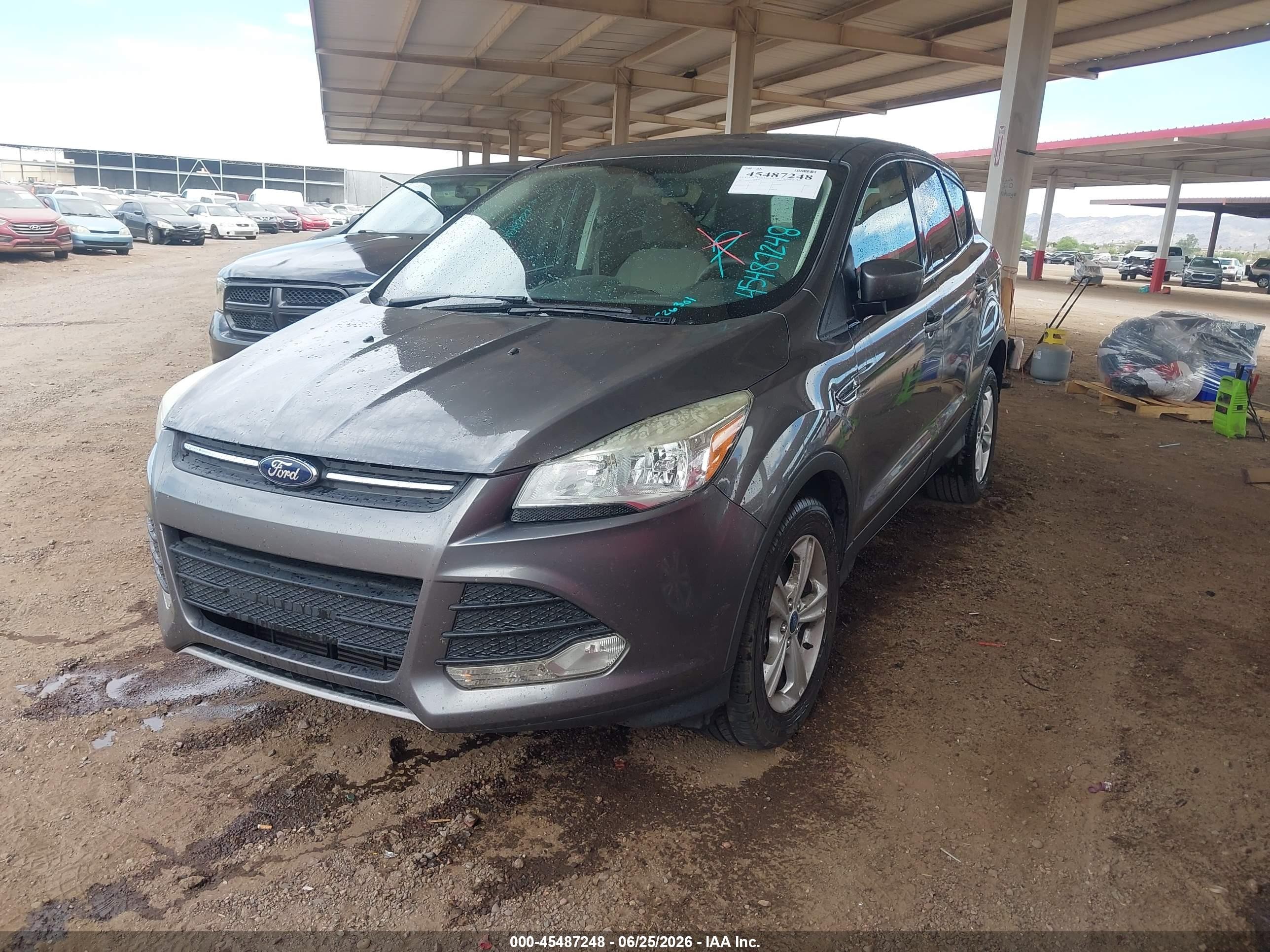 2013 Ford Escape Se Gray vin: 1FMCU0G92DUC26301