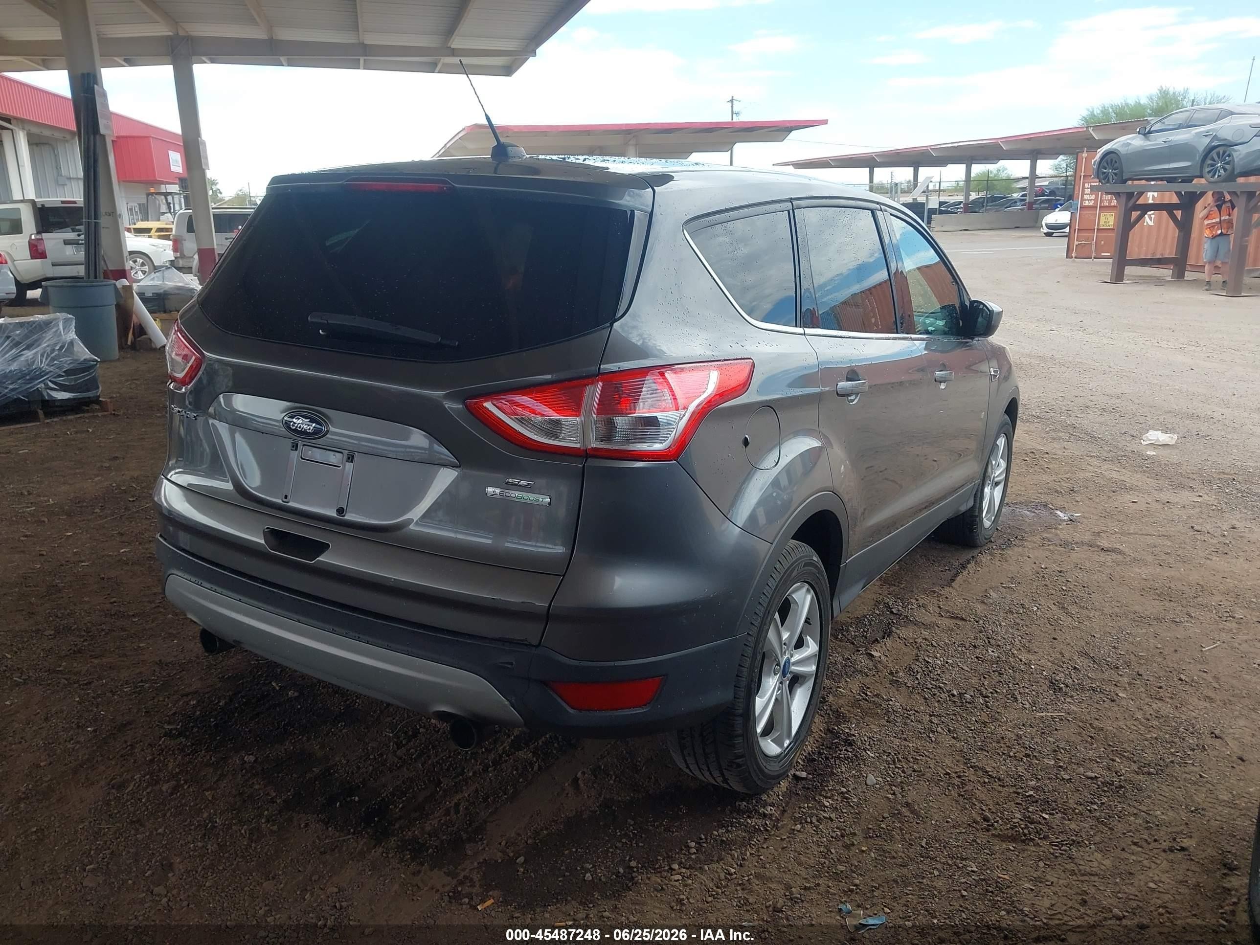 2013 Ford Escape Se Gray vin: 1FMCU0G92DUC26301