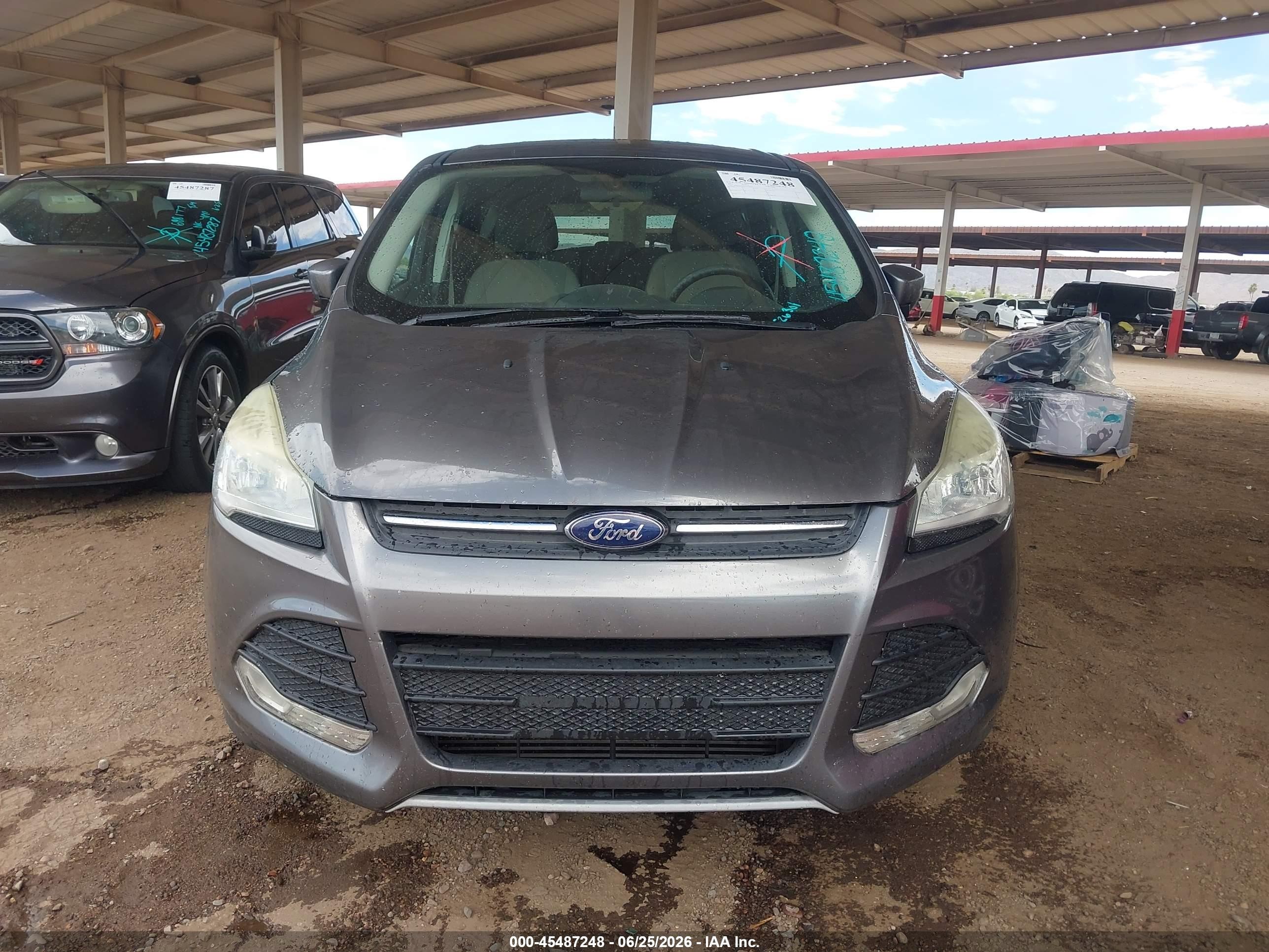 2013 Ford Escape Se Gray vin: 1FMCU0G92DUC26301