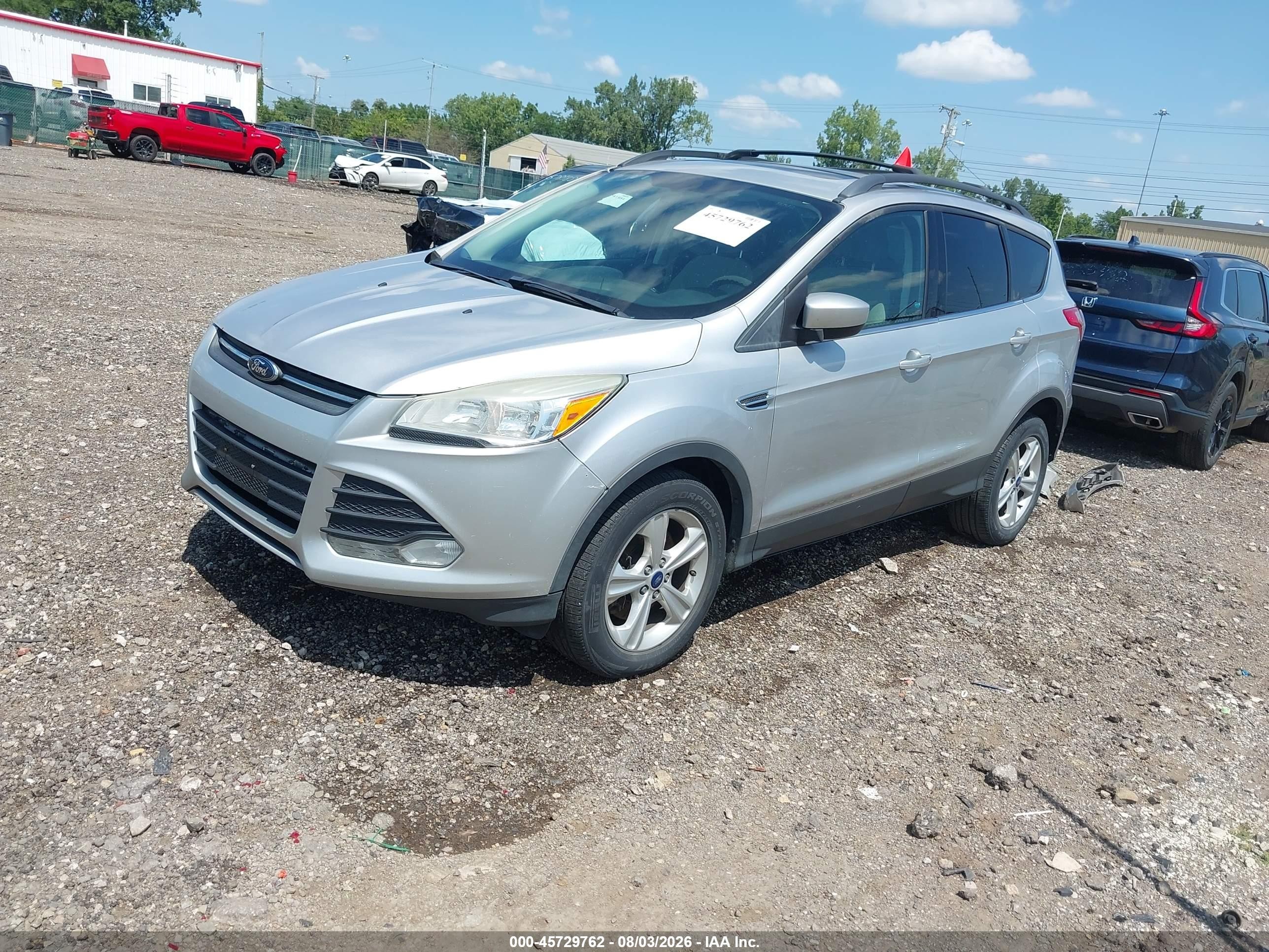 2013 Ford Escape Se Silver vin: 1FMCU0G92DUC49223