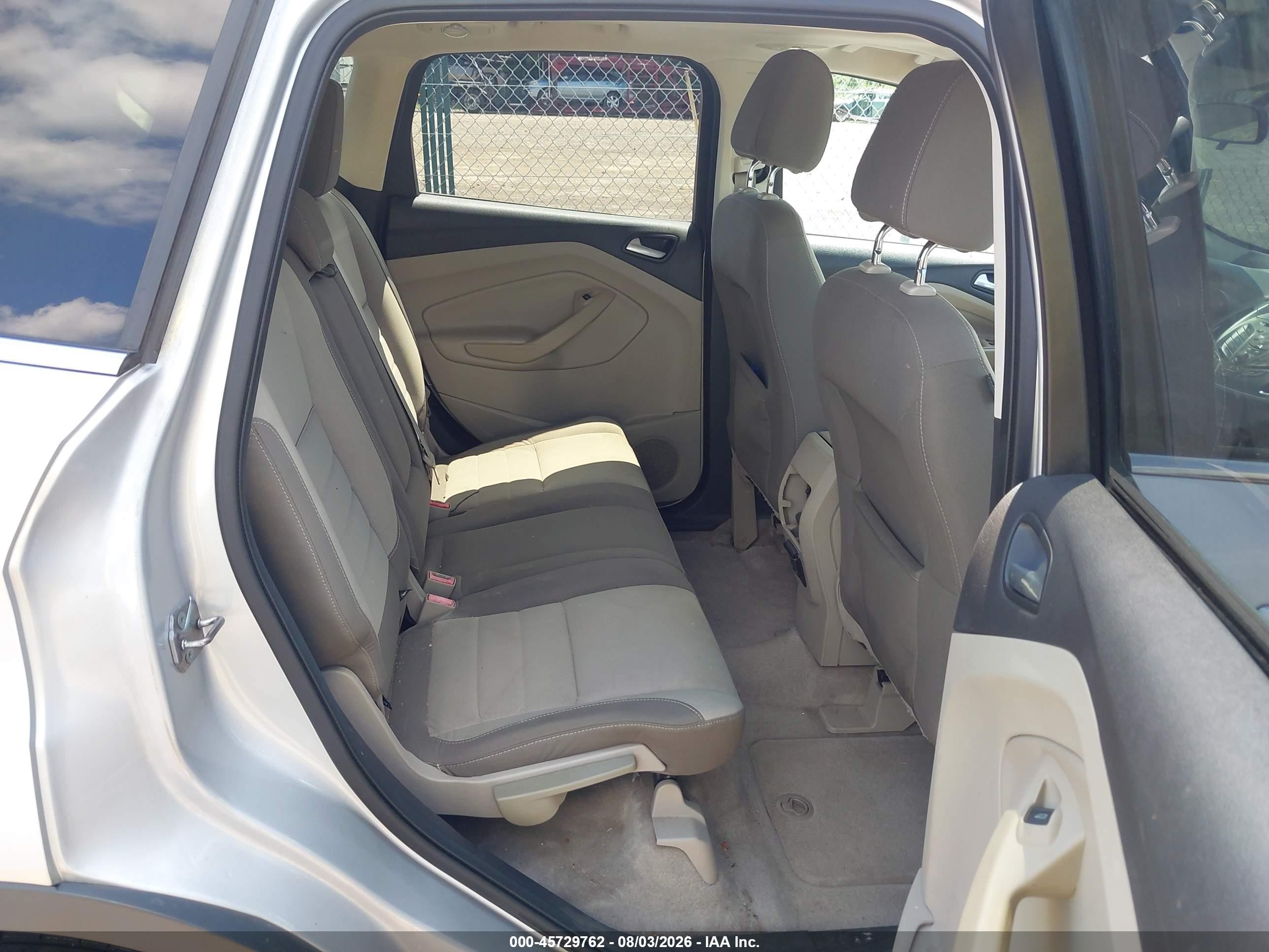 2013 Ford Escape Se Silver vin: 1FMCU0G92DUC49223