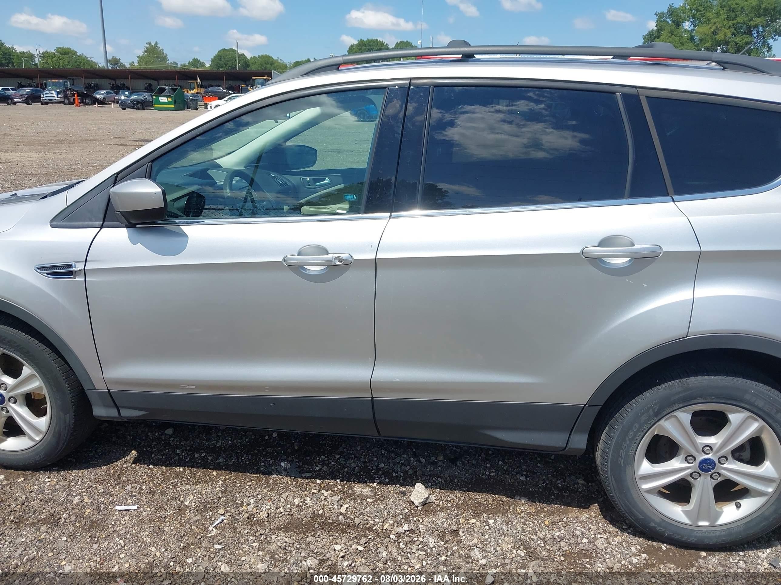 2013 Ford Escape Se Silver vin: 1FMCU0G92DUC49223