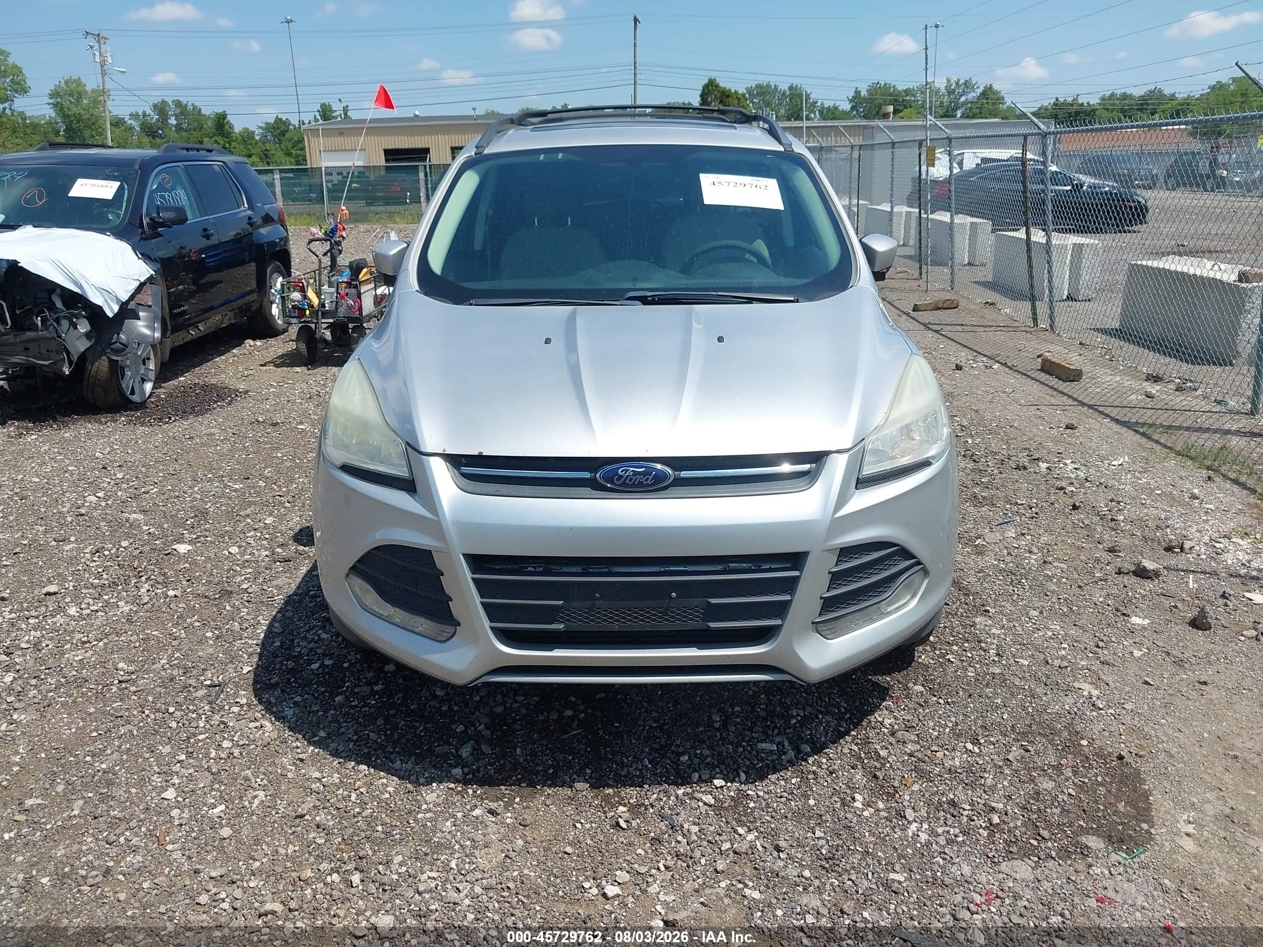 2013 Ford Escape Se Silver vin: 1FMCU0G92DUC49223