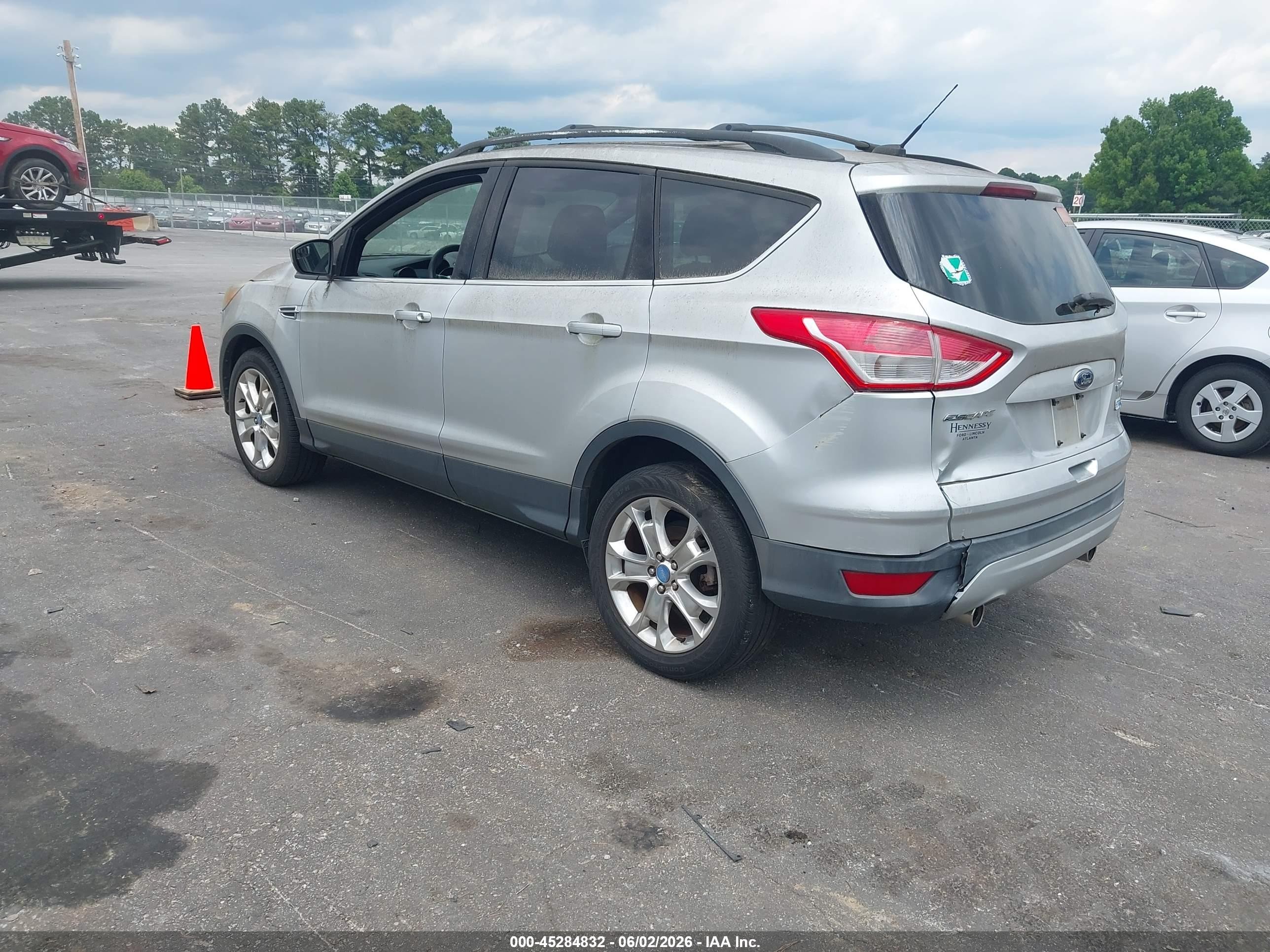 2013 Ford Escape Se Silver vin: 1FMCU0G92DUC98874
