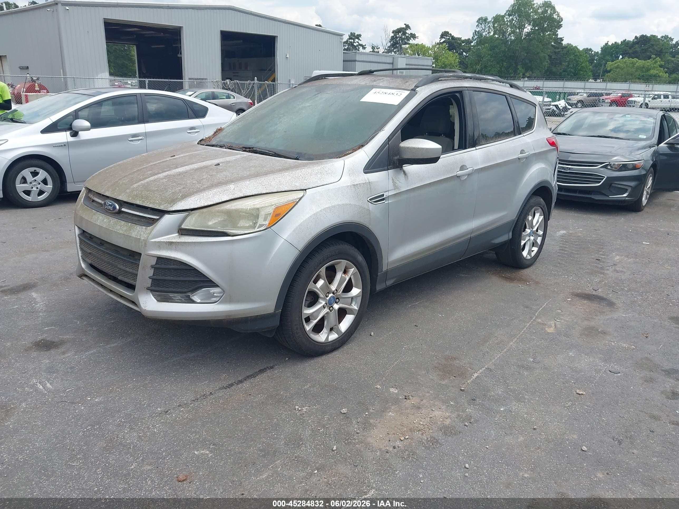 2013 Ford Escape Se Silver vin: 1FMCU0G92DUC98874