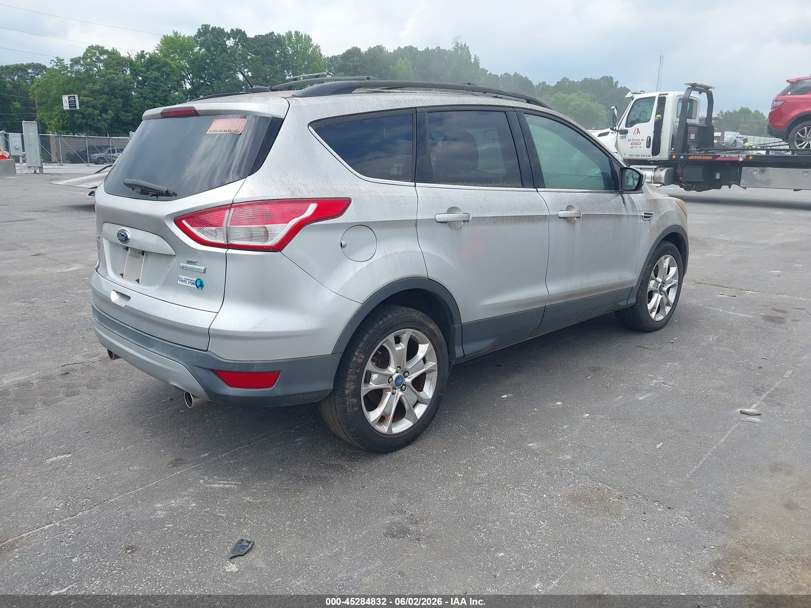 2013 Ford Escape Se Silver vin: 1FMCU0G92DUC98874