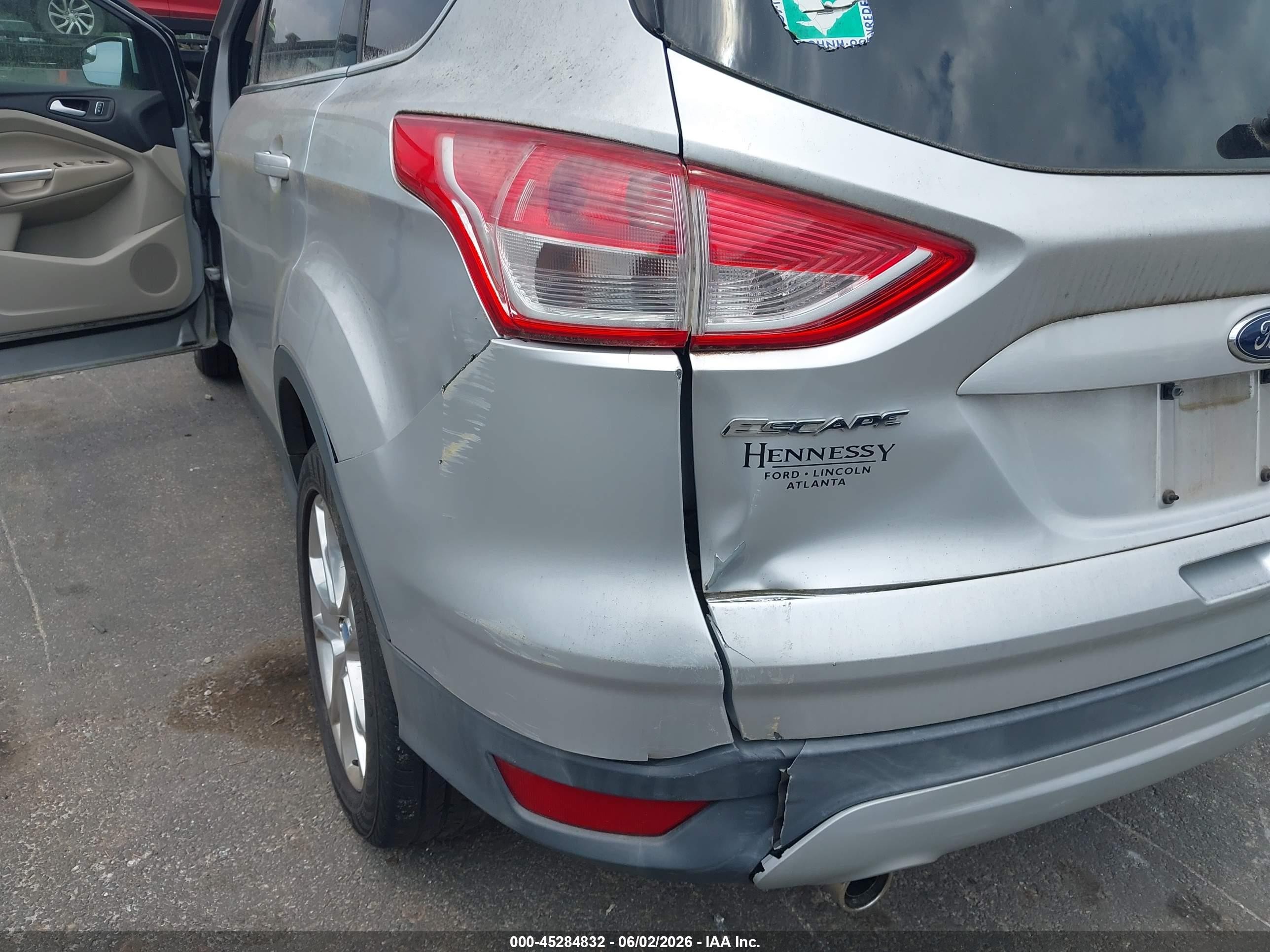 2013 Ford Escape Se Silver vin: 1FMCU0G92DUC98874
