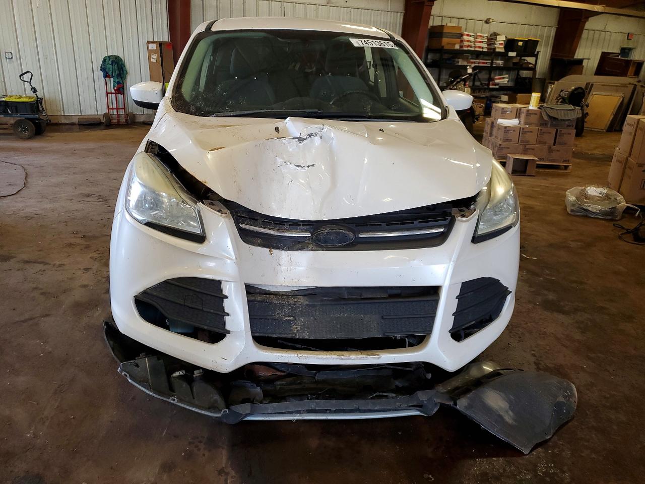 2013 Ford Escape Se White vin: 1FMCU0G92DUD26186