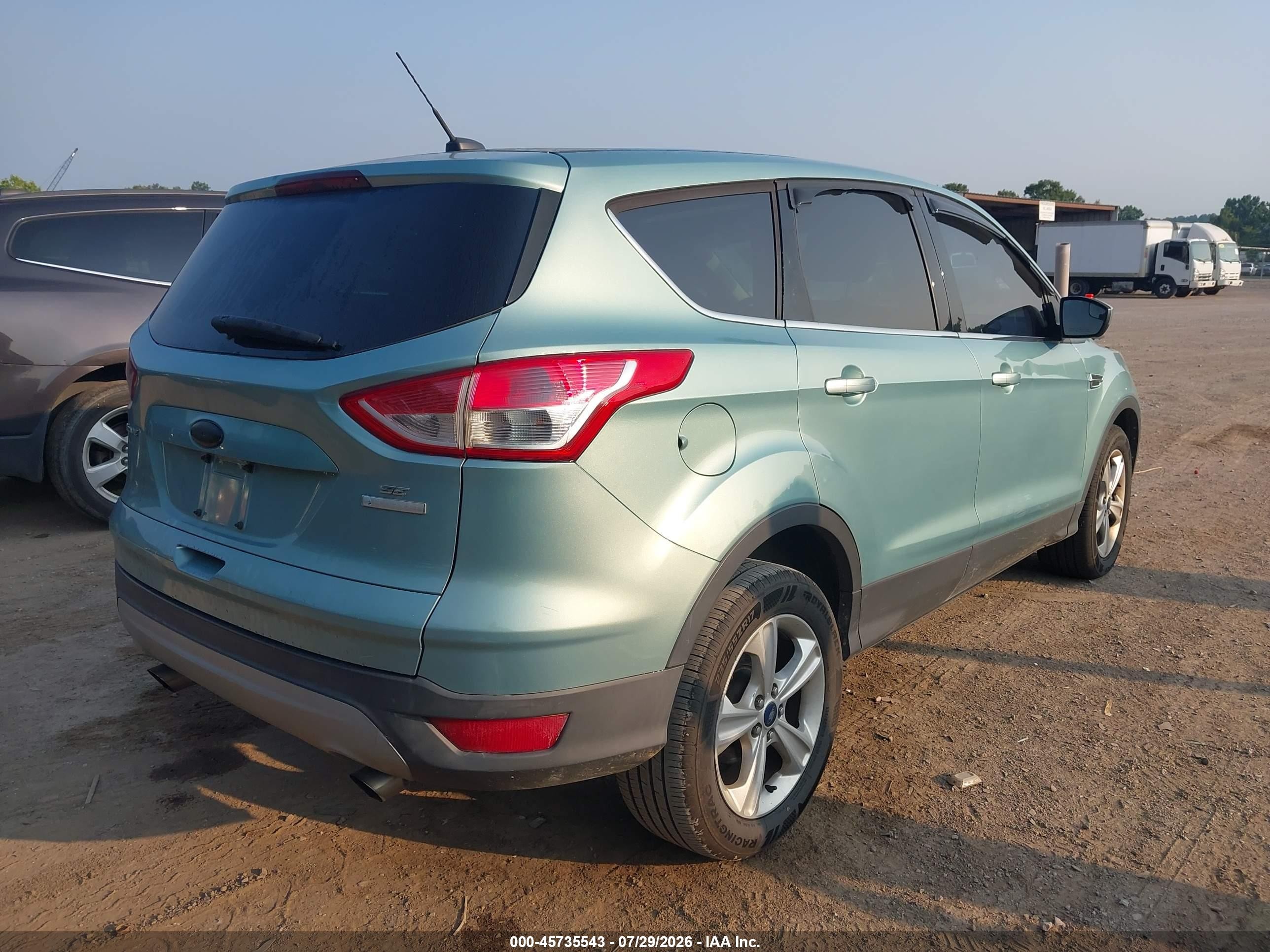 2013 Ford Escape Se Синий vin: 1FMCU0G92DUD48639
