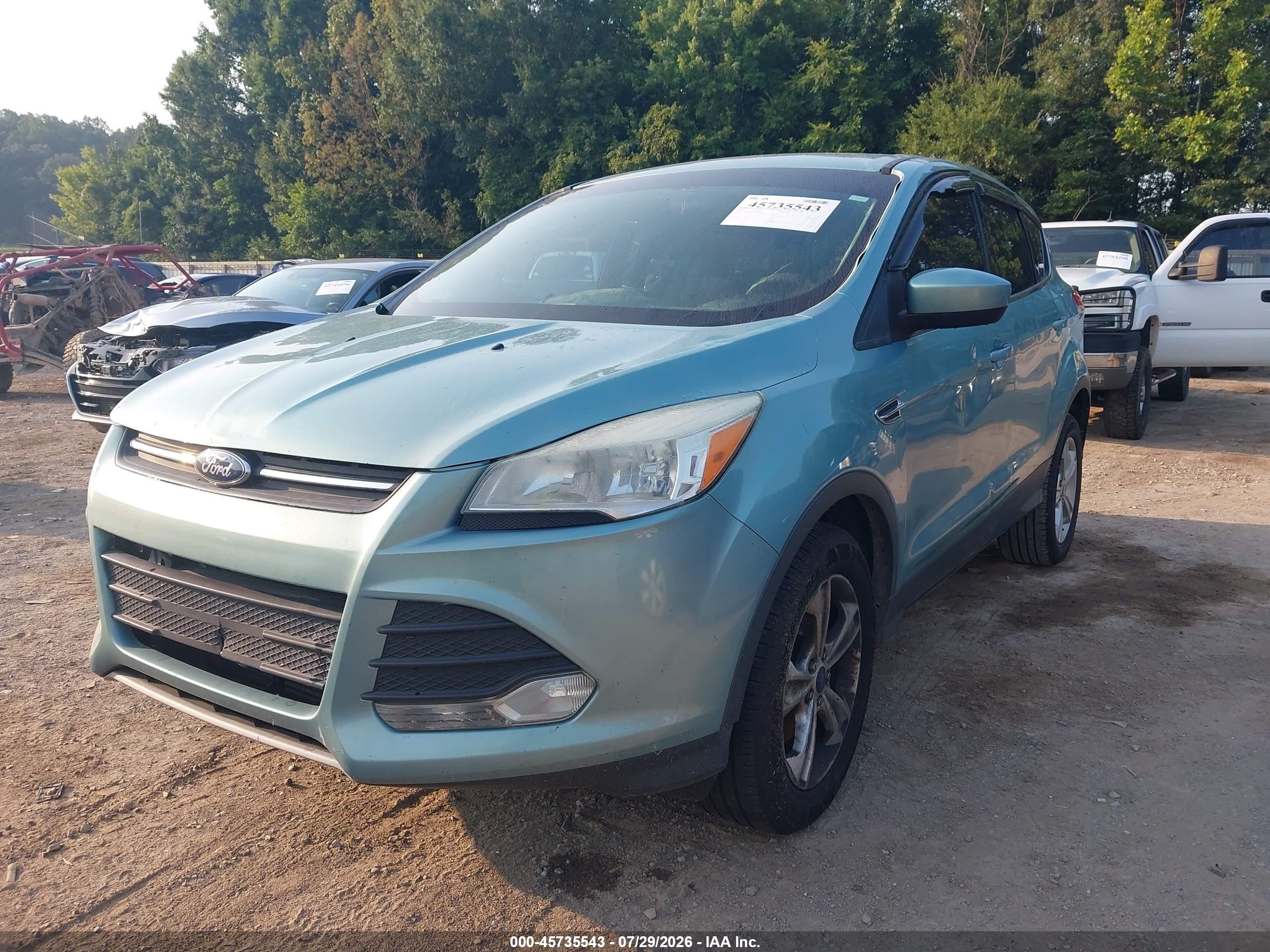 2013 Ford Escape Se Синий vin: 1FMCU0G92DUD48639