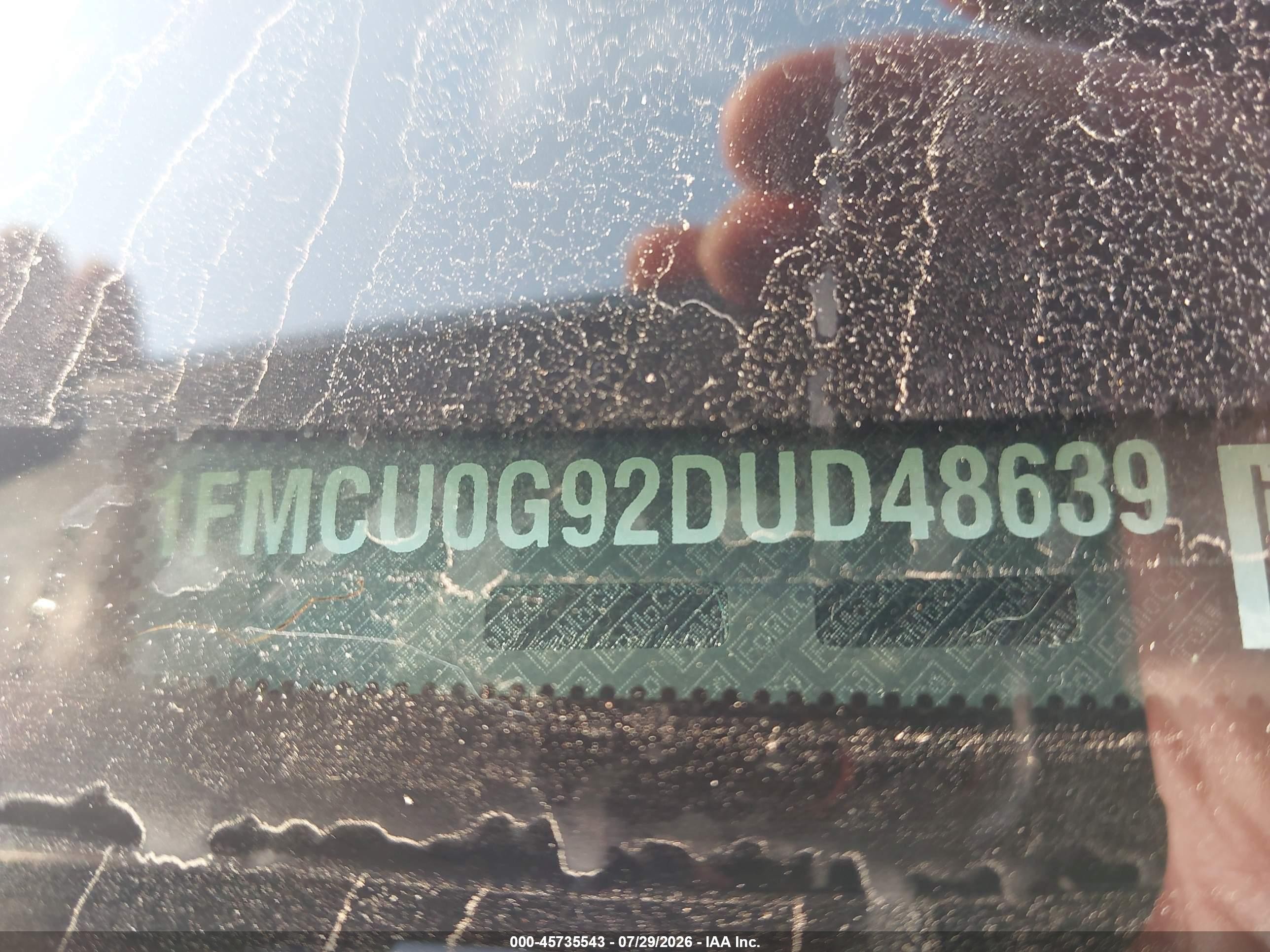 2013 Ford Escape Se Синий vin: 1FMCU0G92DUD48639