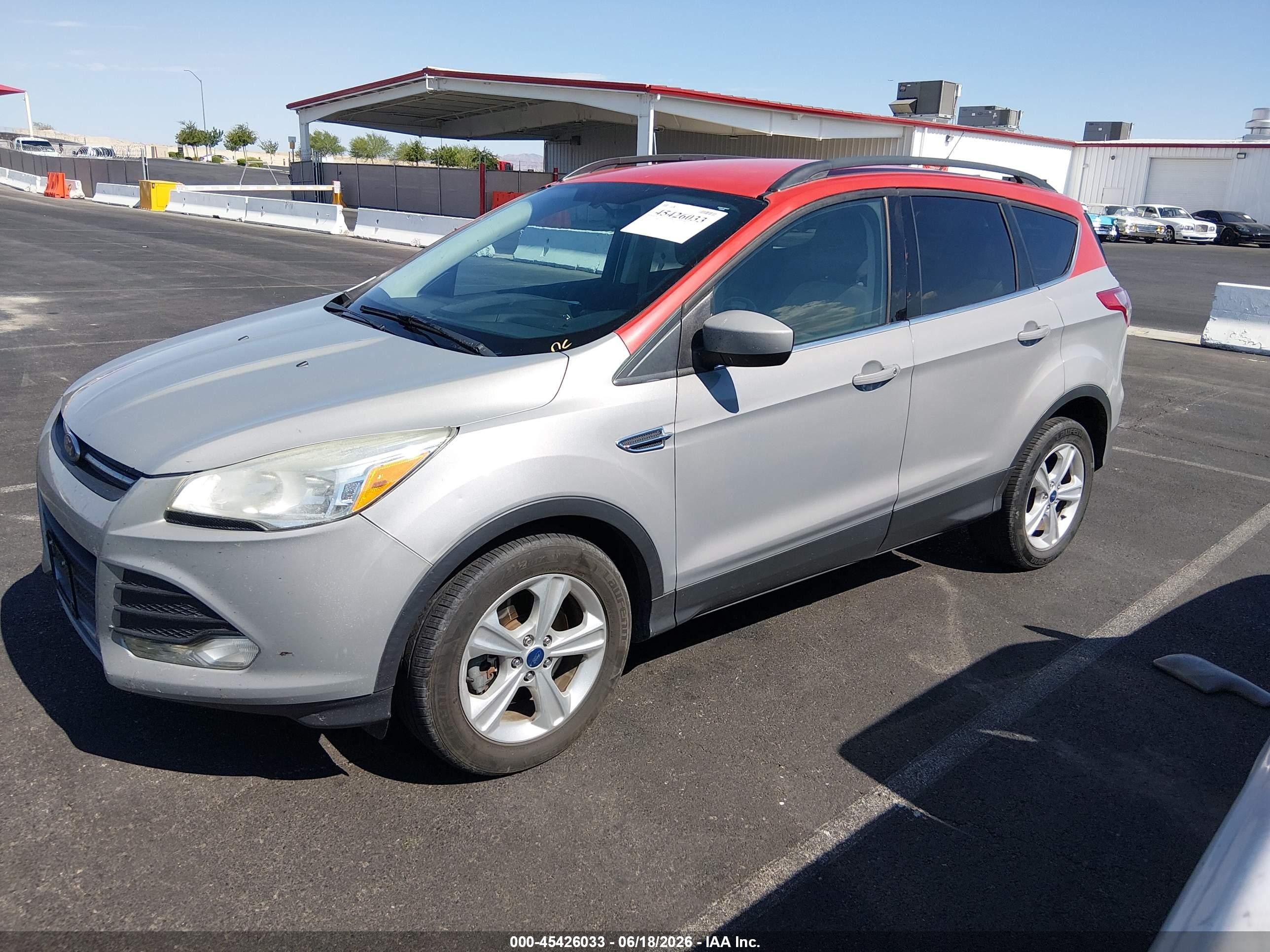 2014 Ford Escape Se Silver vin: 1FMCU0G92EUA39478