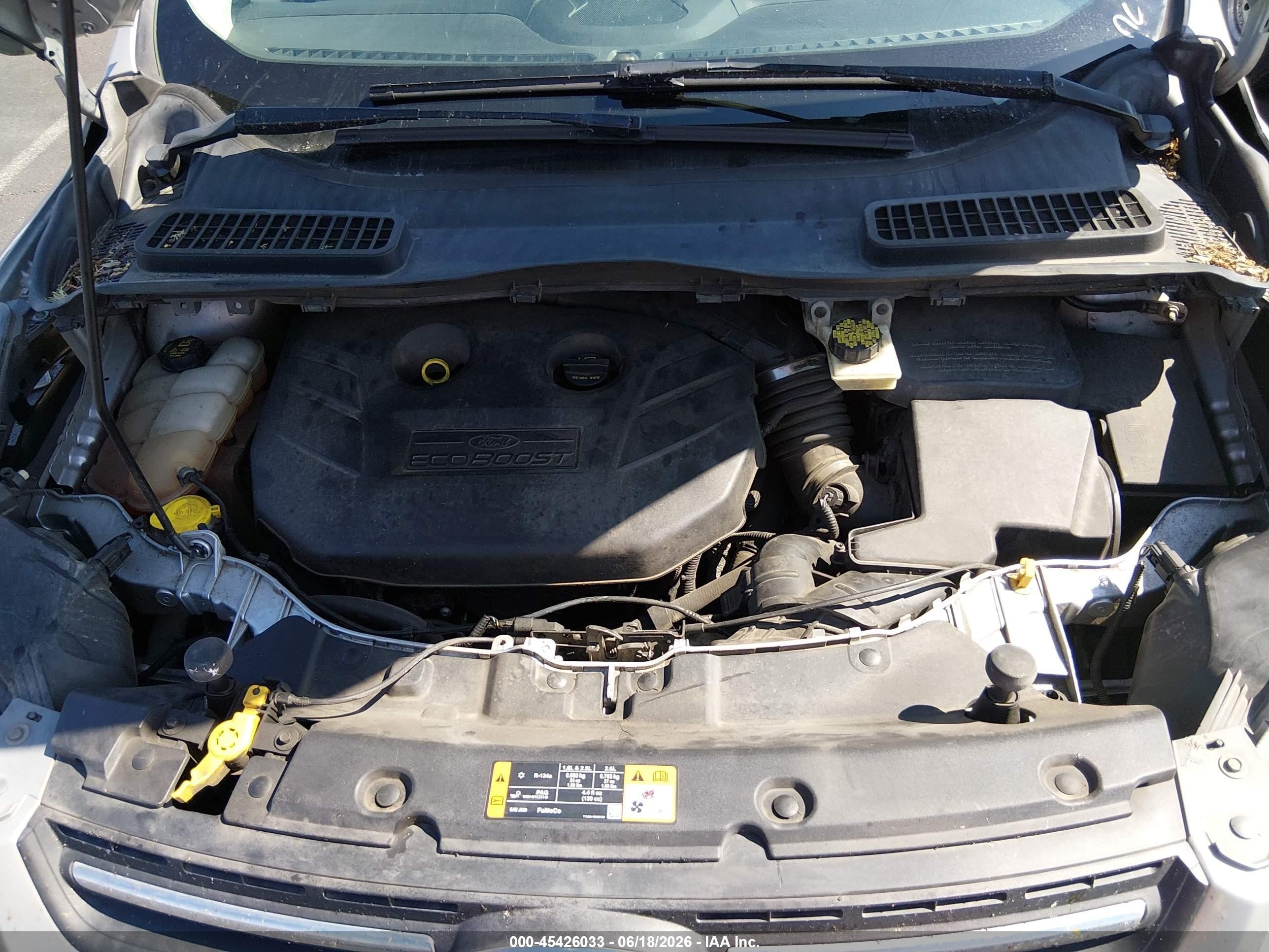 2014 Ford Escape Se Silver vin: 1FMCU0G92EUA39478