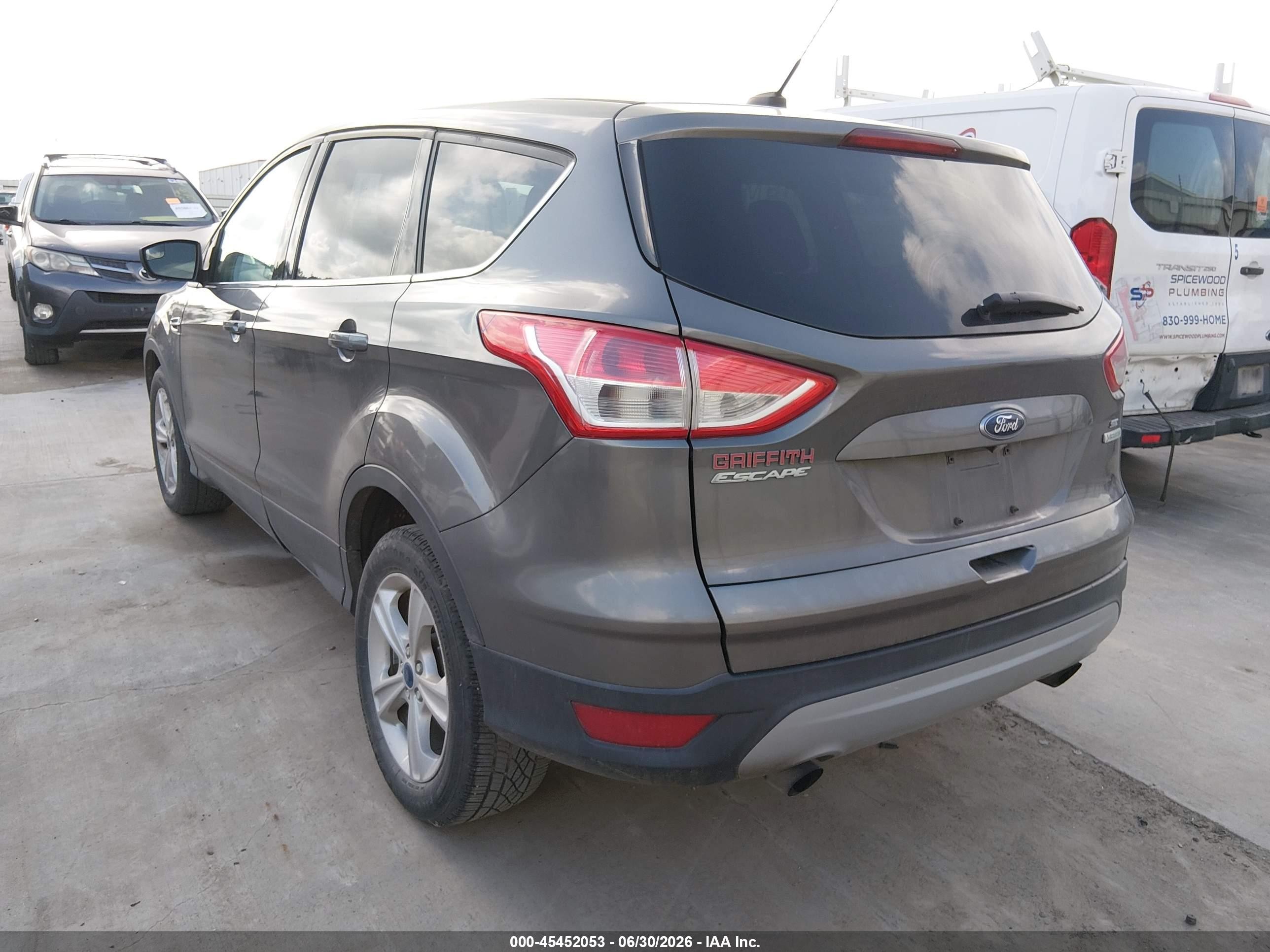 2014 Ford Escape Se Gray vin: 1FMCU0G92EUA54921