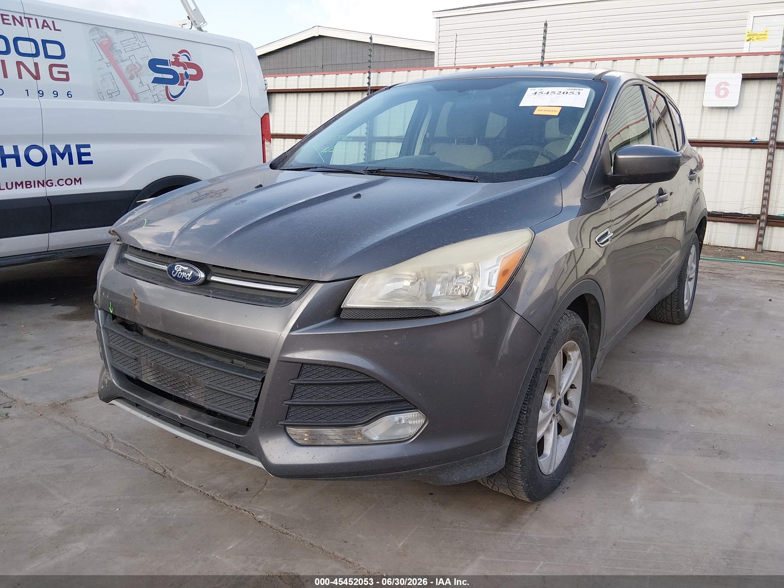 2014 Ford Escape Se Gray vin: 1FMCU0G92EUA54921