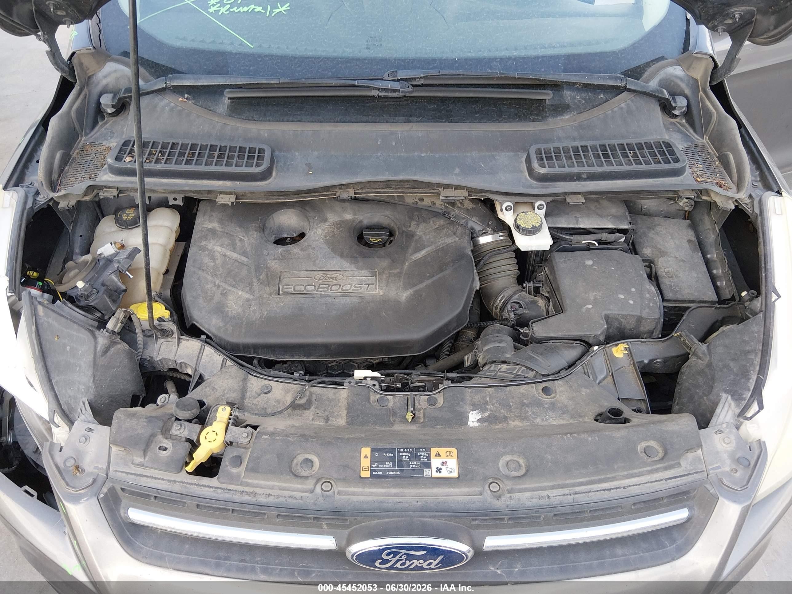 2014 Ford Escape Se Gray vin: 1FMCU0G92EUA54921