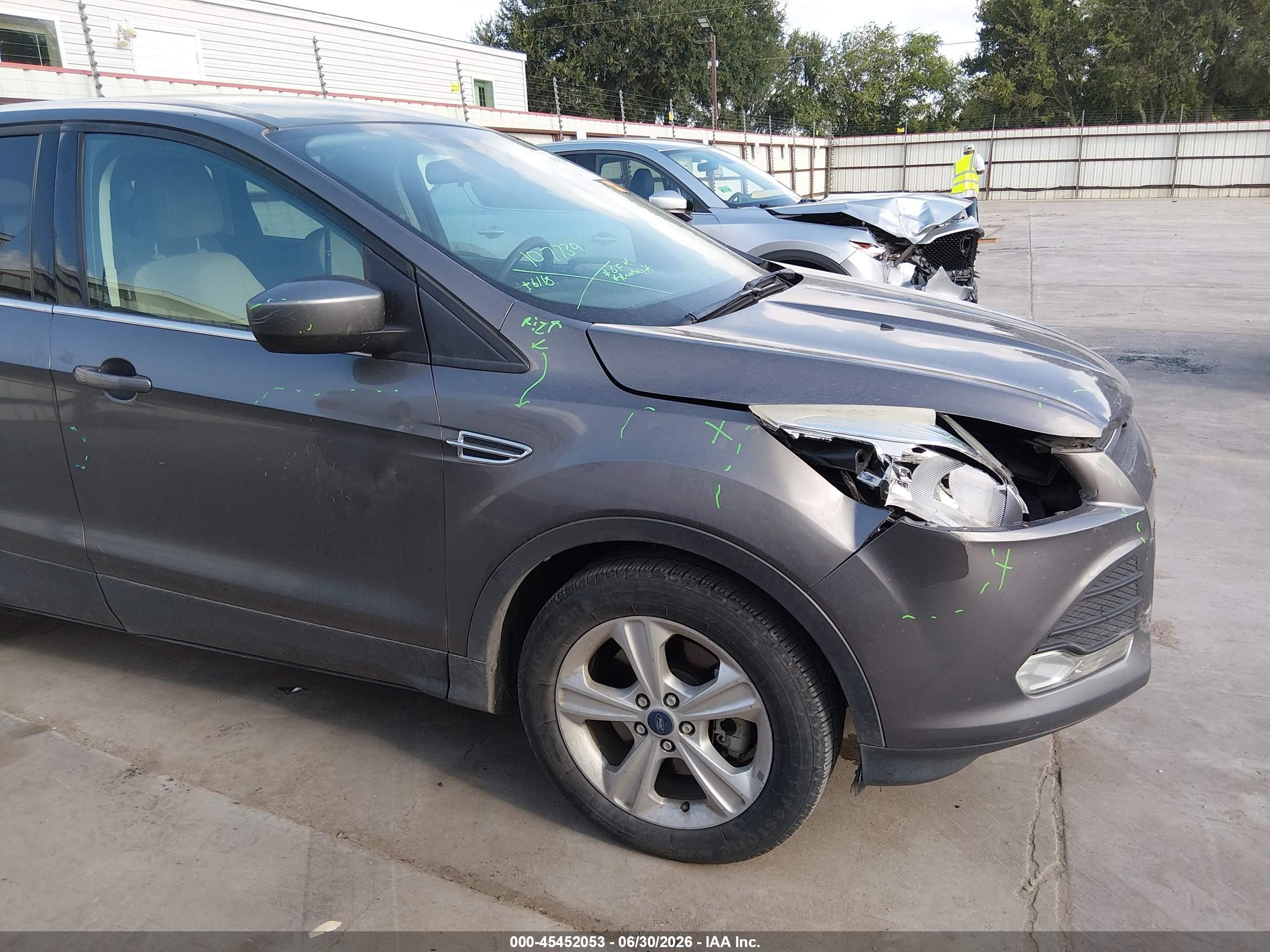 2014 Ford Escape Se Gray vin: 1FMCU0G92EUA54921