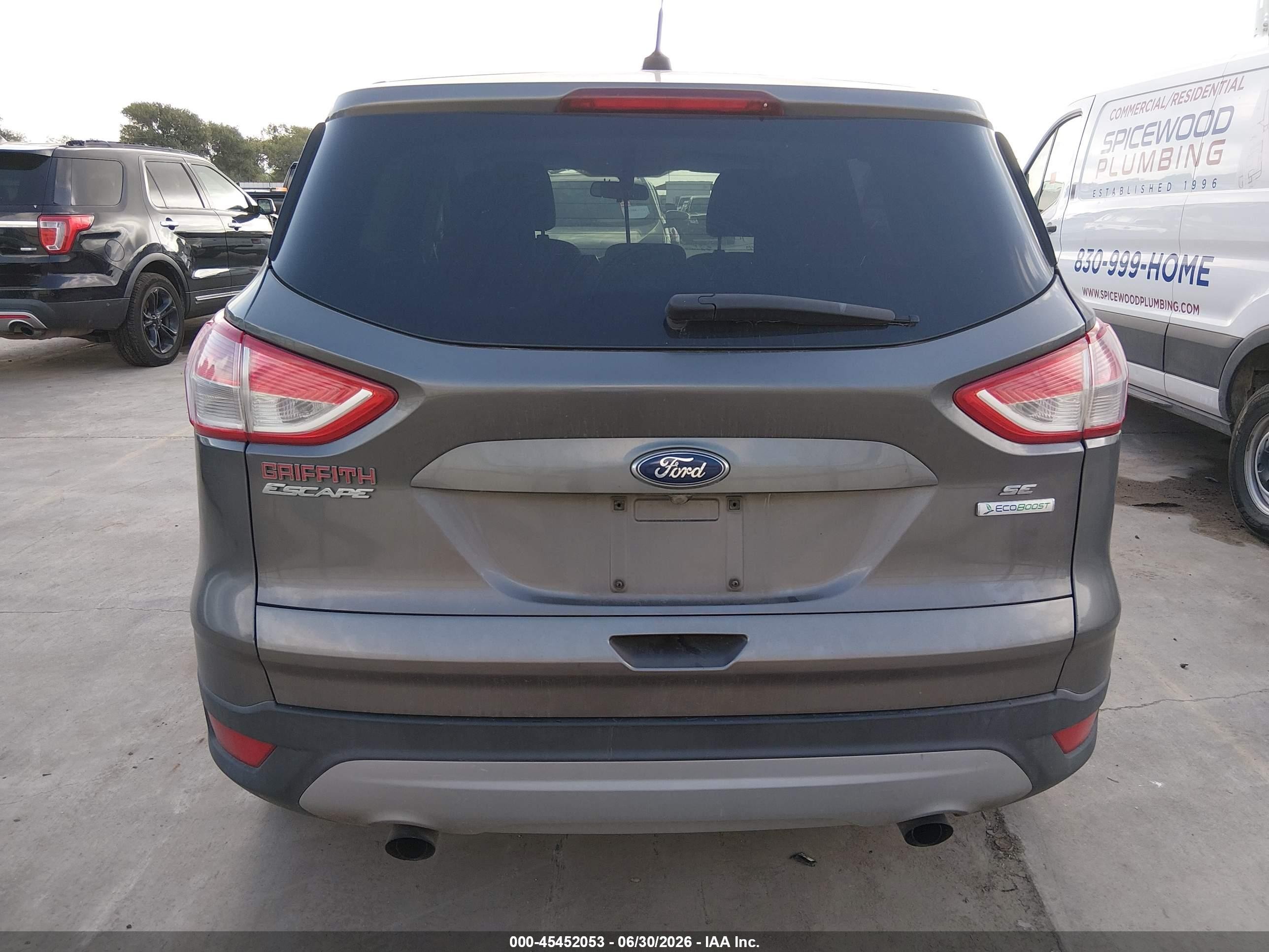 2014 Ford Escape Se Gray vin: 1FMCU0G92EUA54921