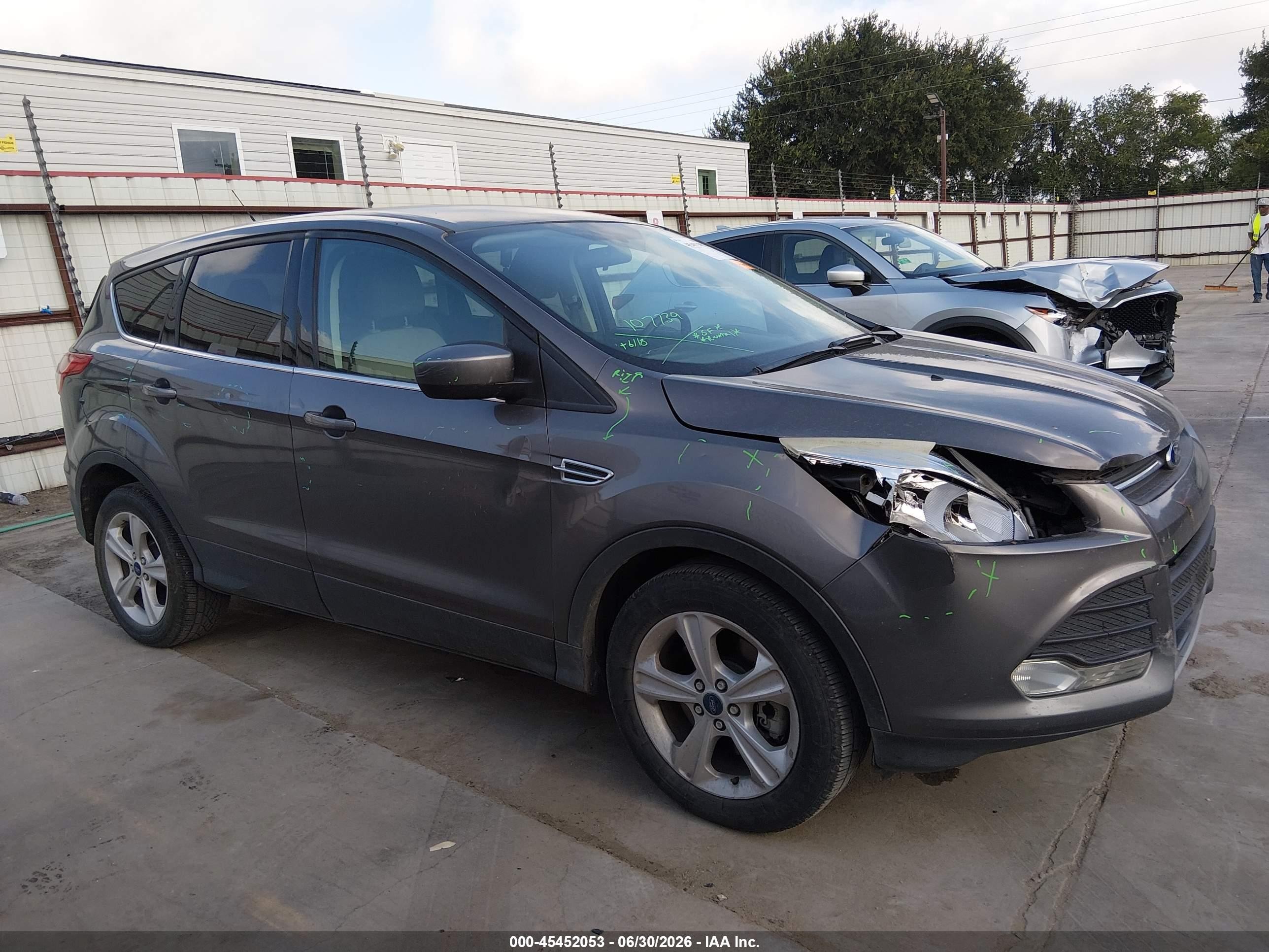 2014 Ford Escape Se Gray vin: 1FMCU0G92EUA54921