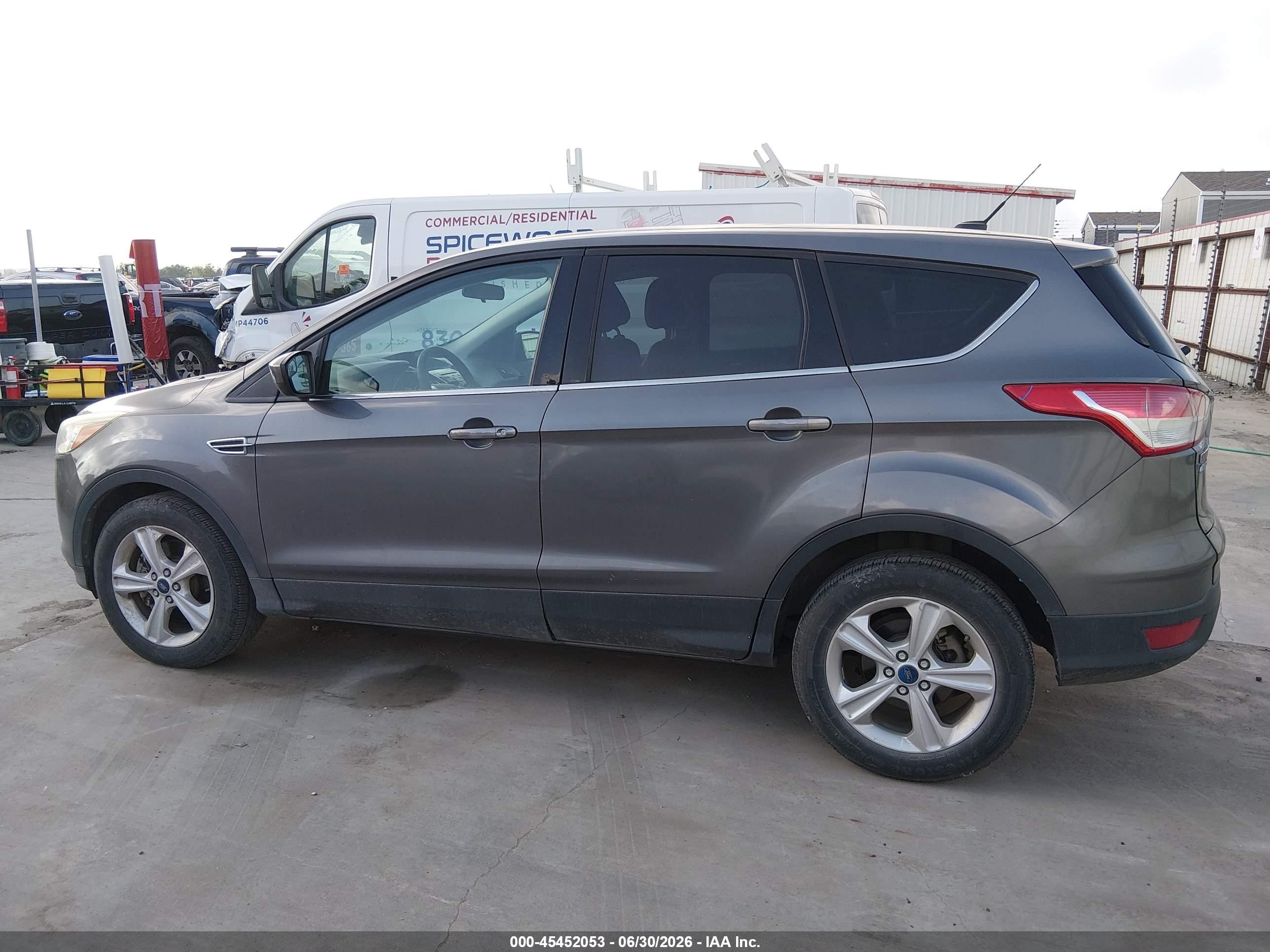 2014 Ford Escape Se Gray vin: 1FMCU0G92EUA54921