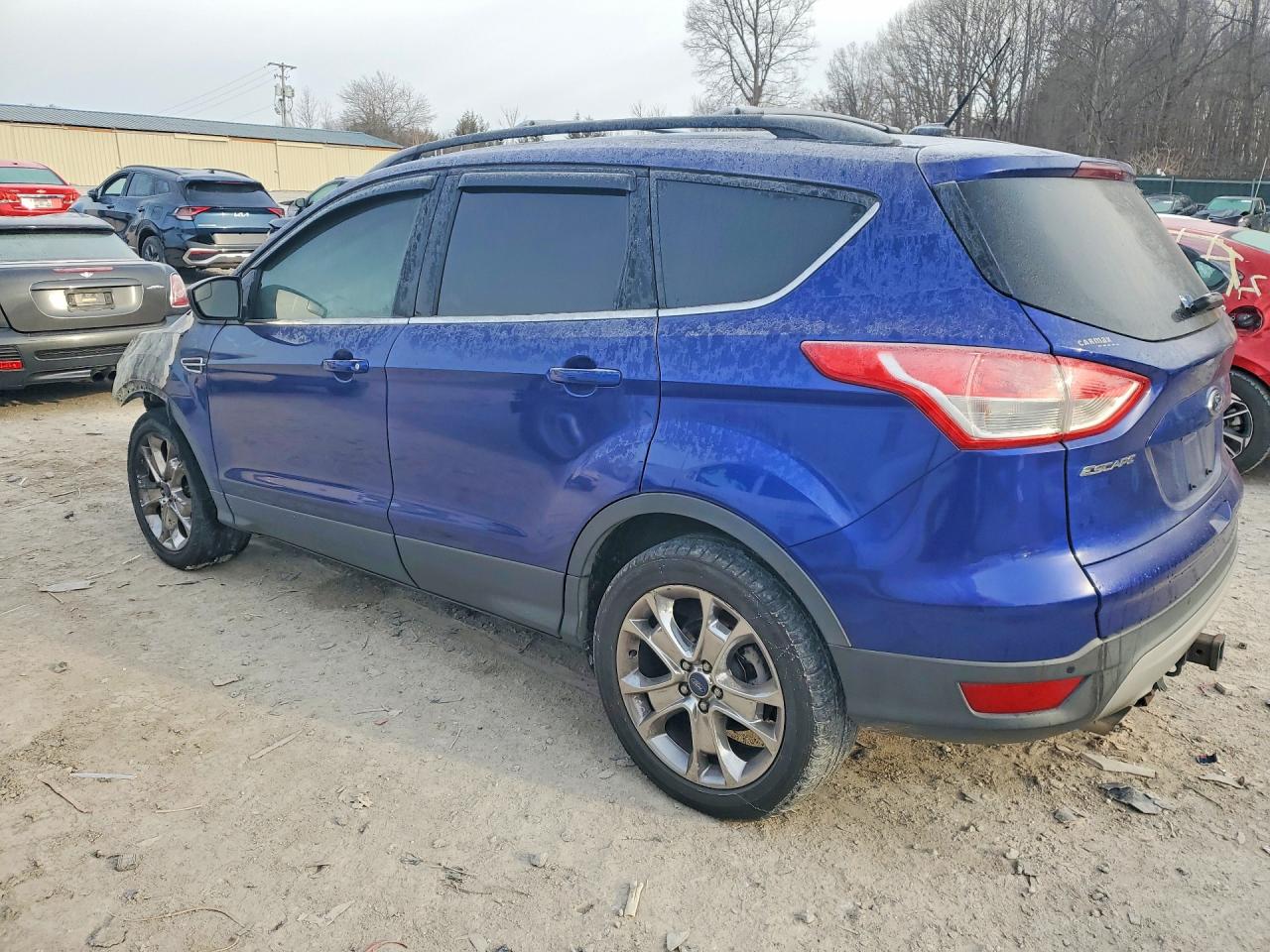 2014 Ford Escape Se Blue vin: 1FMCU0G92EUA67345