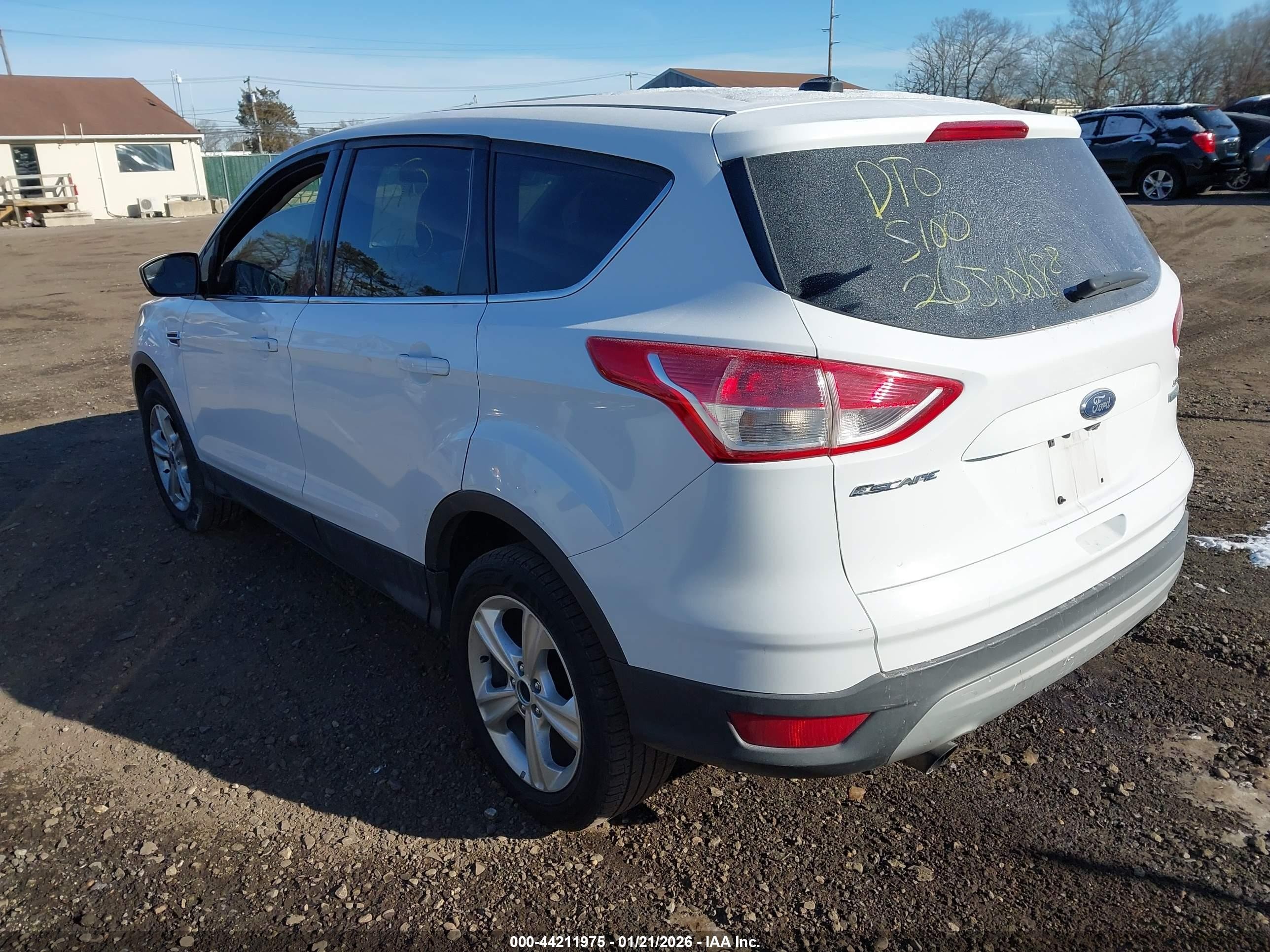 2014 Ford Escape Se White vin: 1FMCU0G92EUB02384