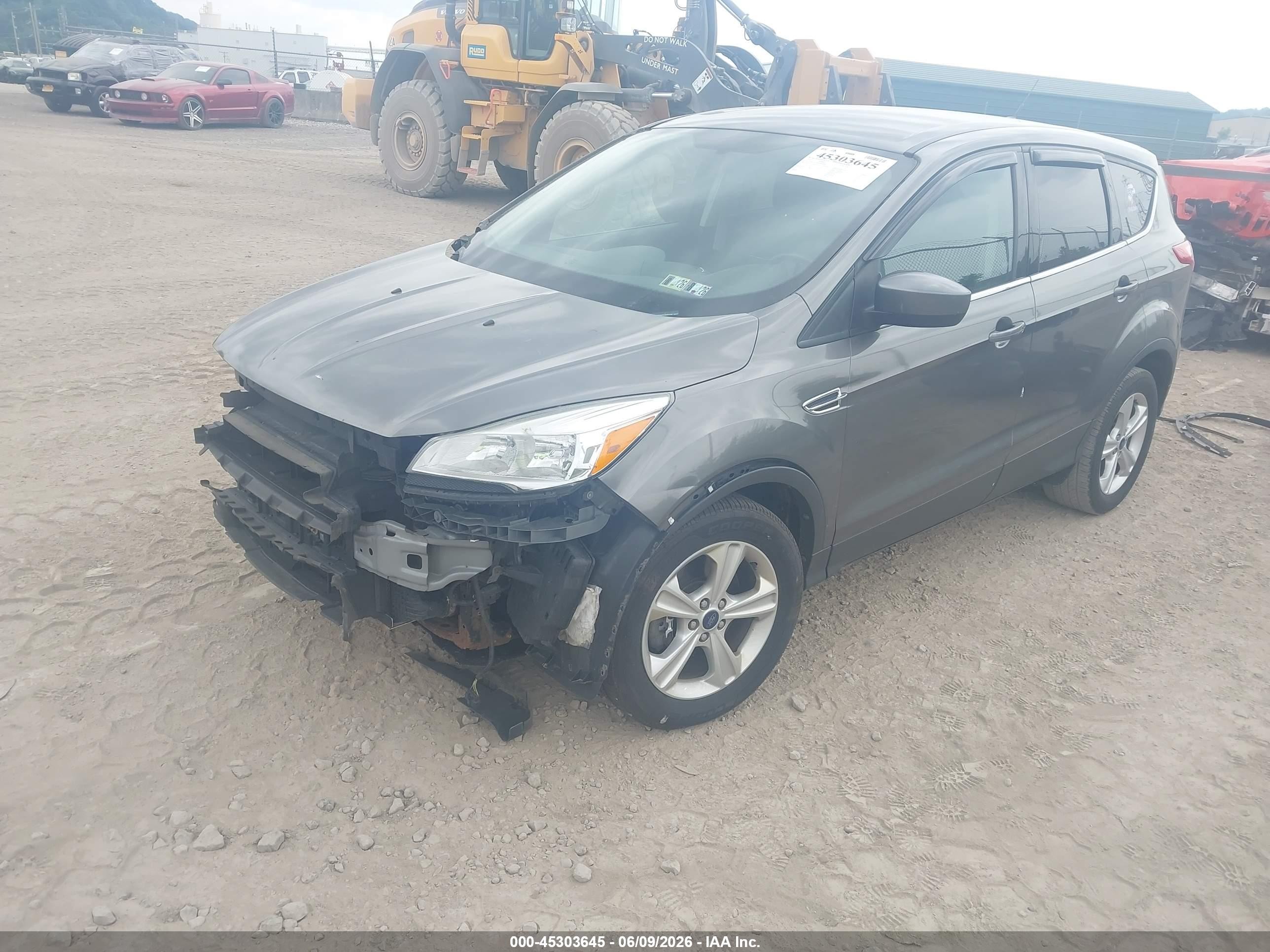2014 Ford Escape Se Gray vin: 1FMCU0G92EUB95438