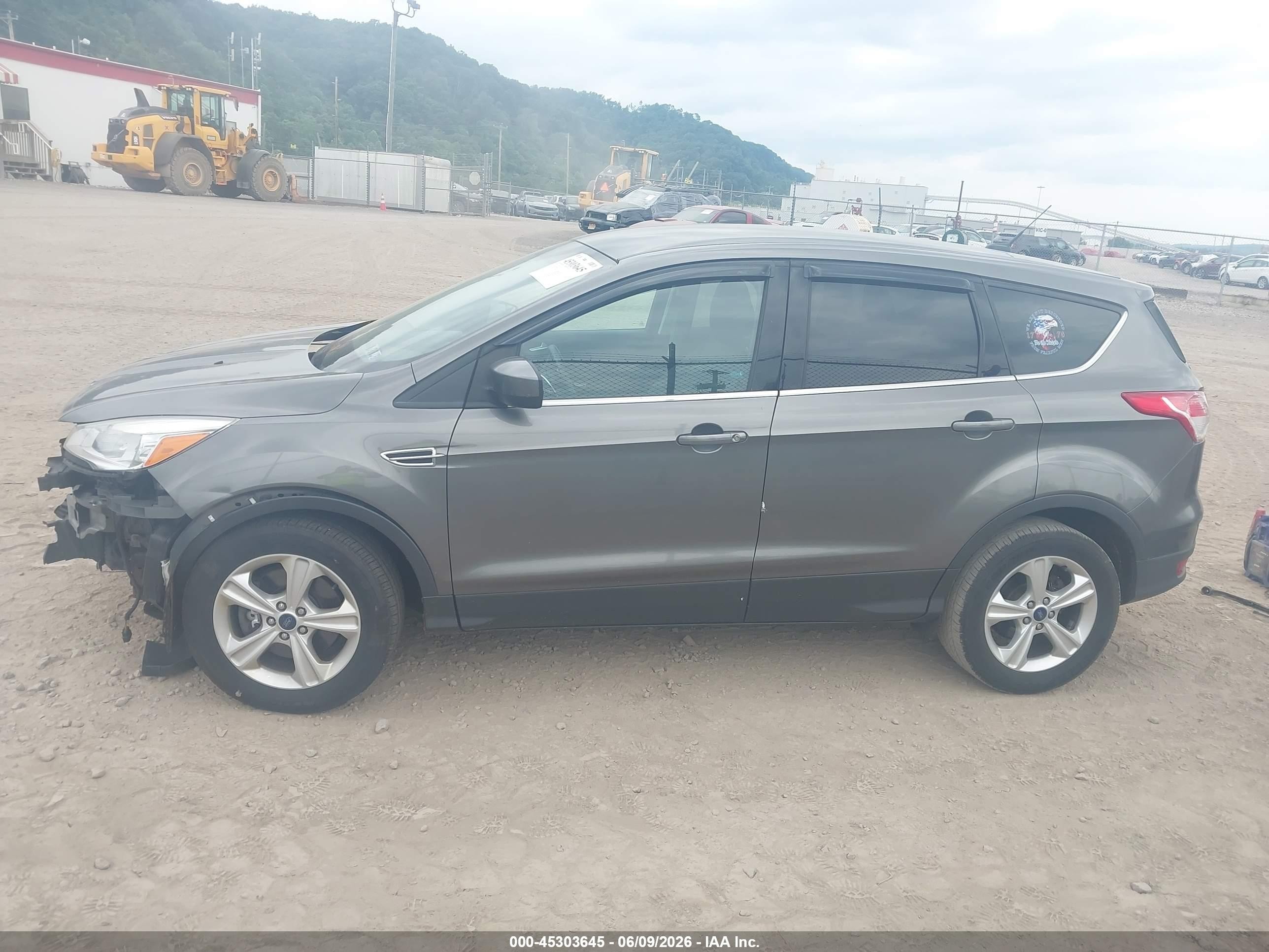 2014 Ford Escape Se Gray vin: 1FMCU0G92EUB95438