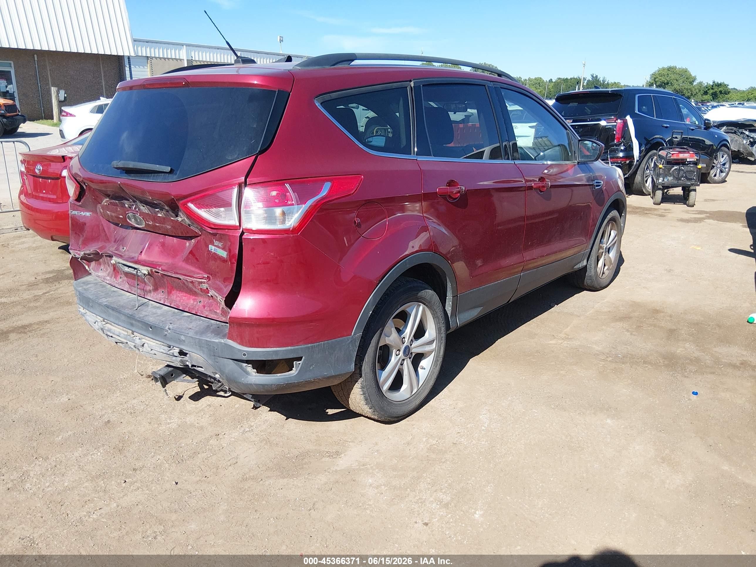 2014 Ford Escape Se Red vin: 1FMCU0G92EUC74544