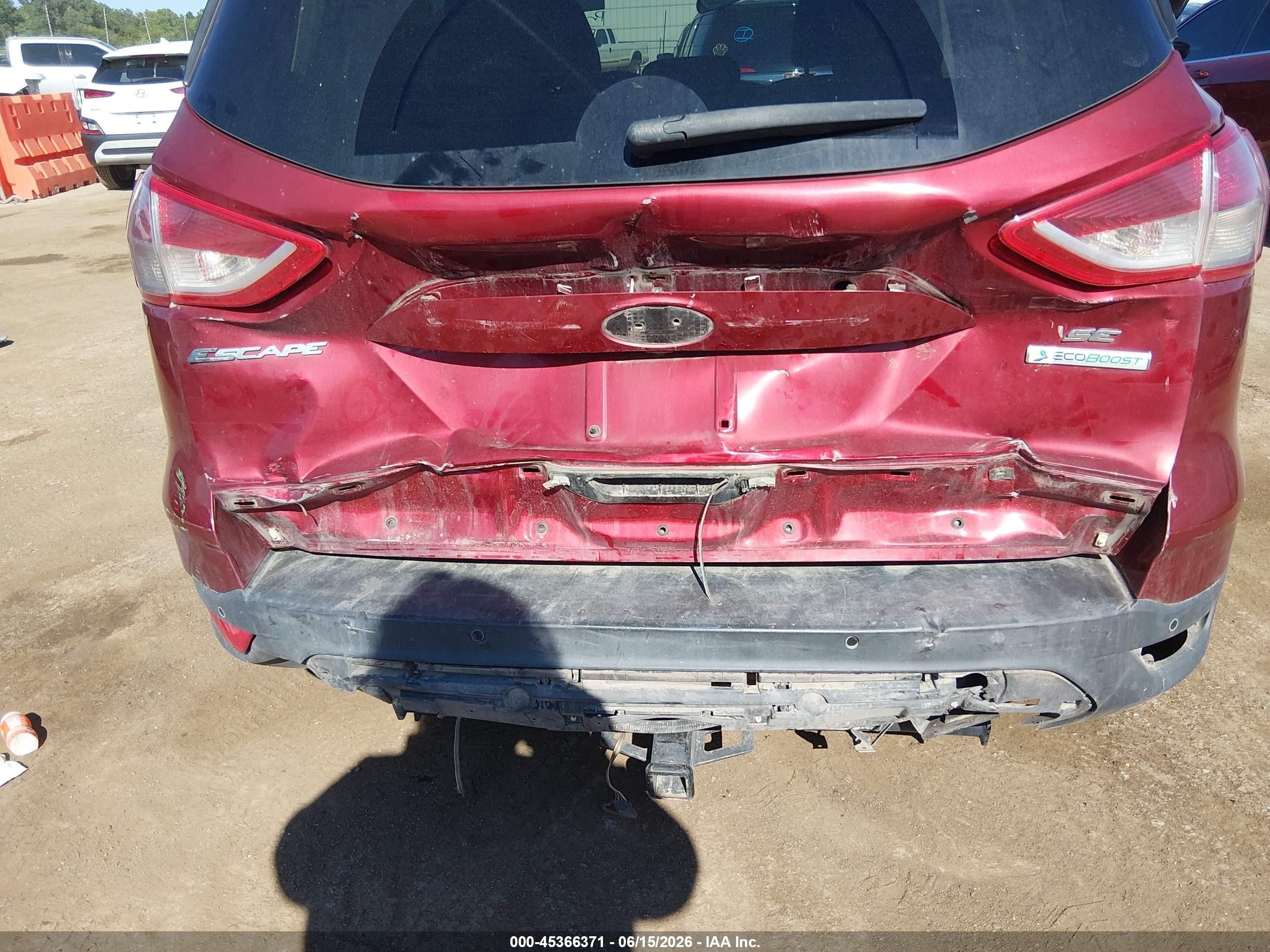 2014 Ford Escape Se Red vin: 1FMCU0G92EUC74544