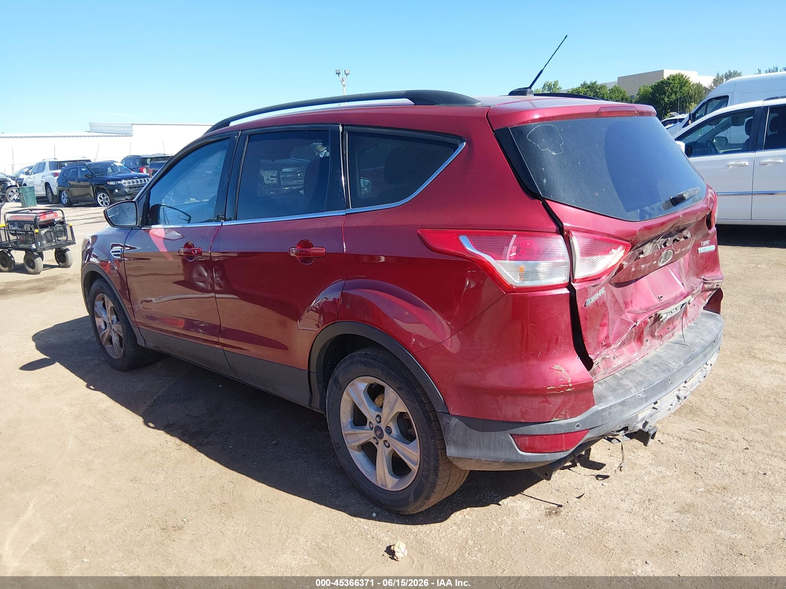2014 Ford Escape Se Red vin: 1FMCU0G92EUC74544