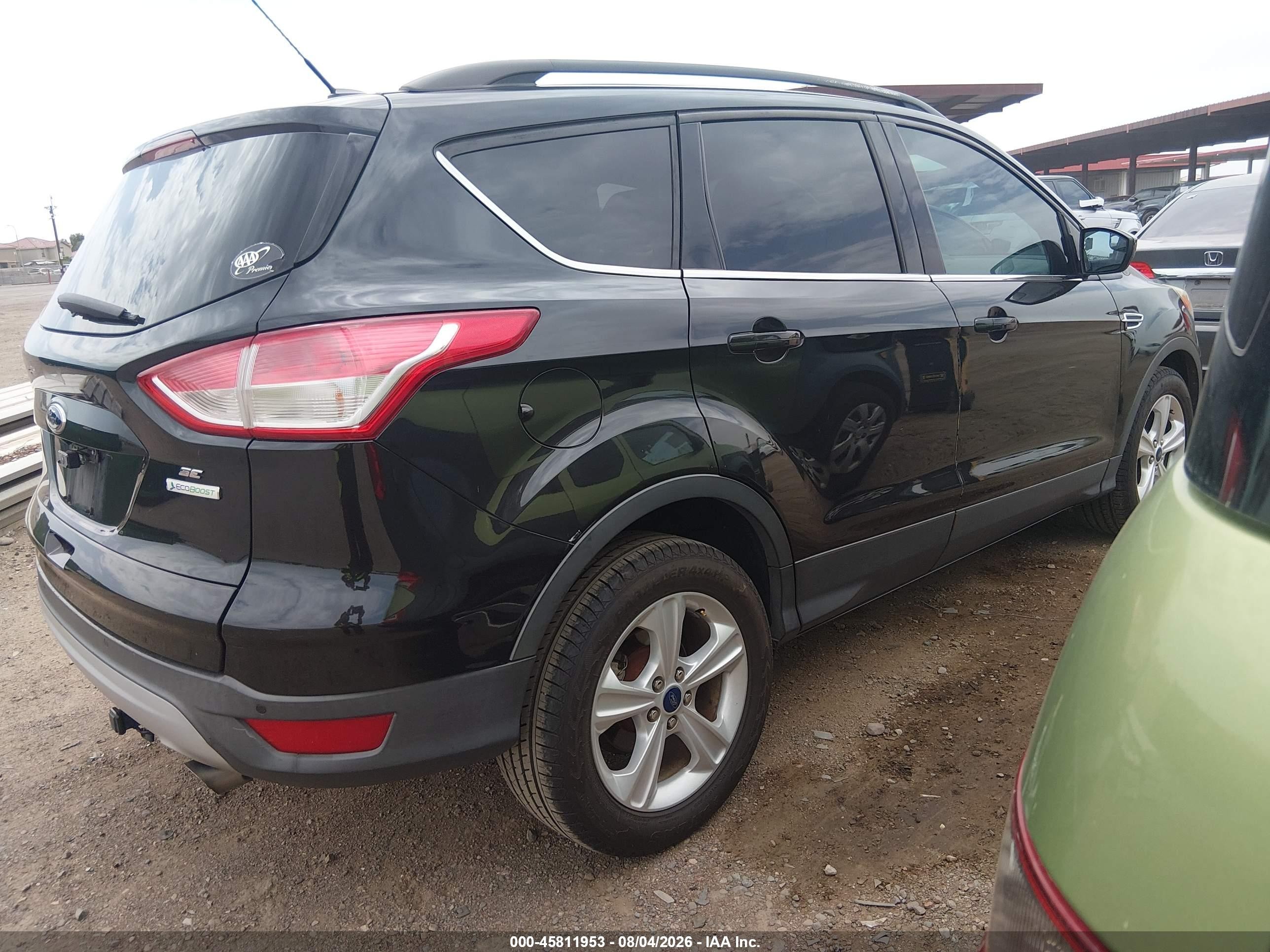 2015 Ford Escape Se Black vin: 1FMCU0G92FUA81778