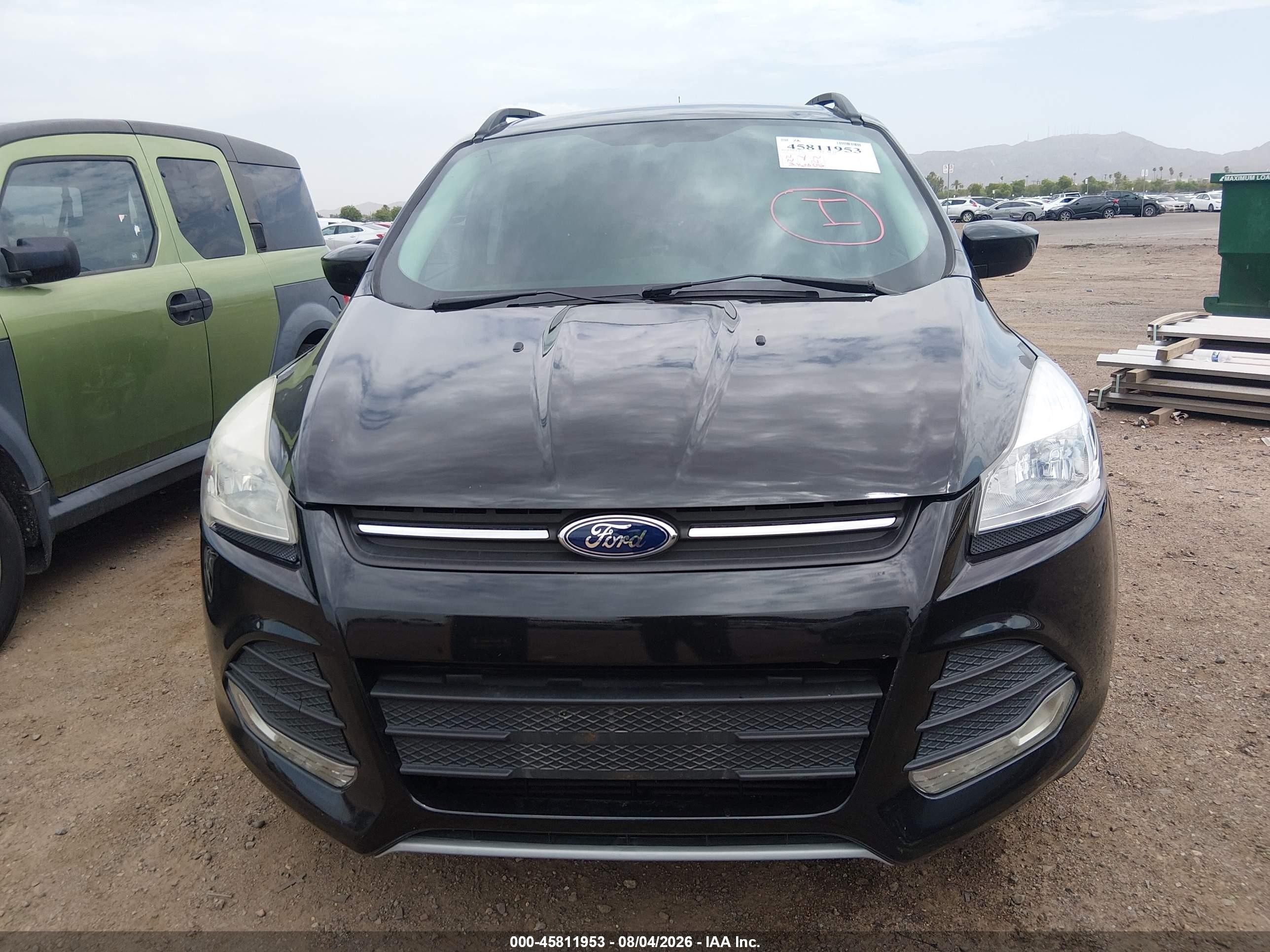 2015 Ford Escape Se Black vin: 1FMCU0G92FUA81778