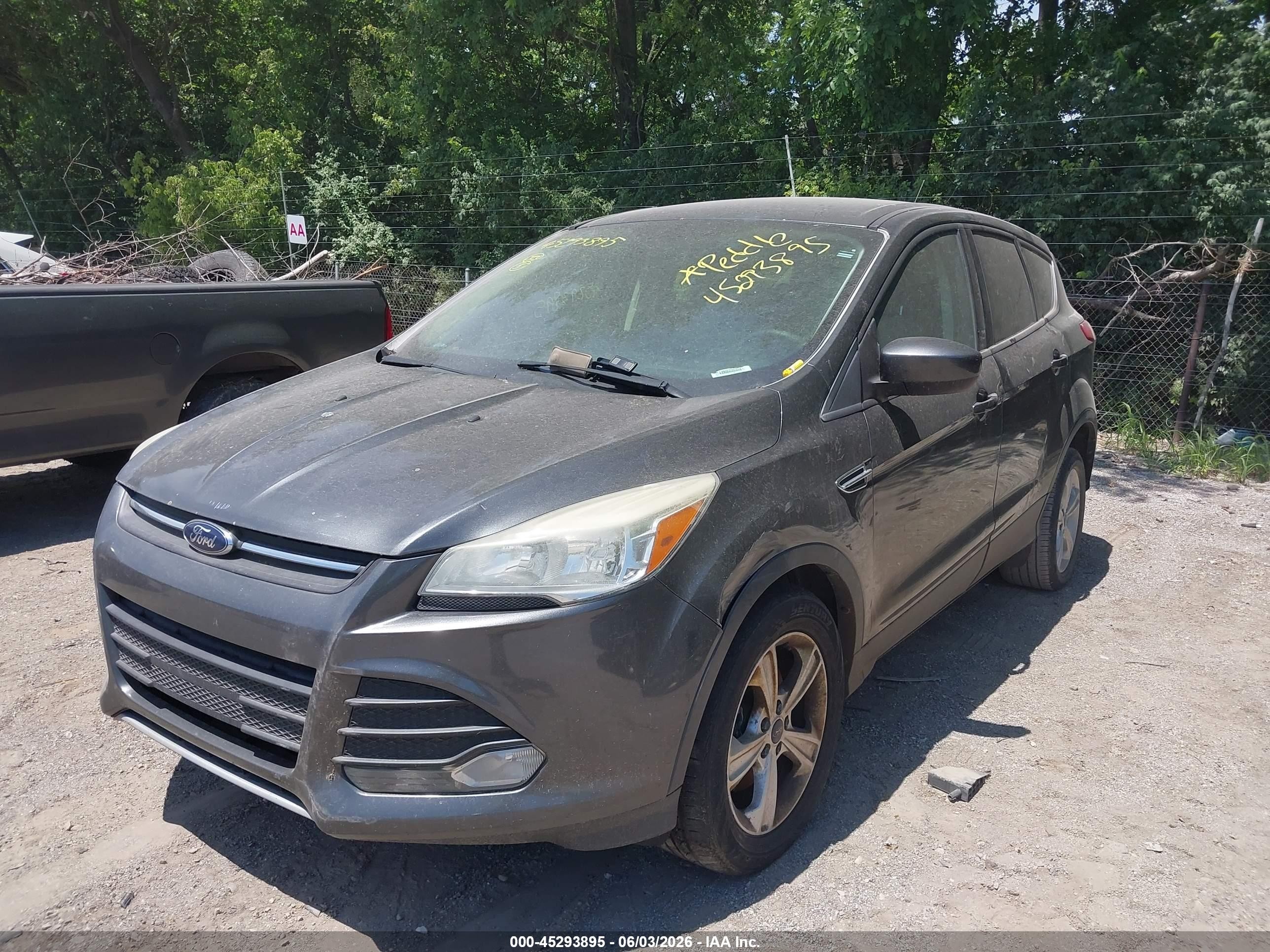 2015 Ford Escape Se Gray vin: 1FMCU0G92FUA82655
