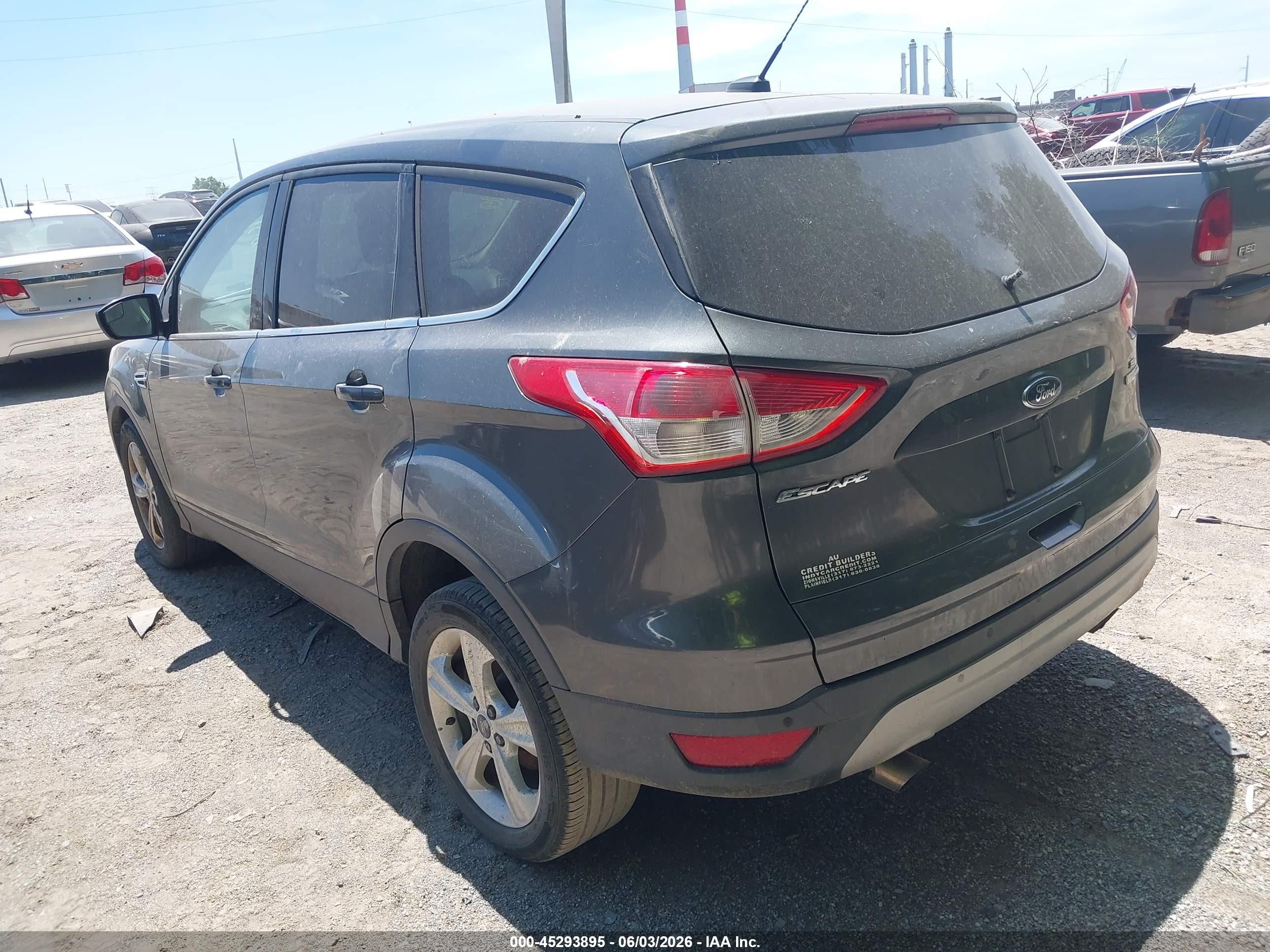2015 Ford Escape Se Gray vin: 1FMCU0G92FUA82655