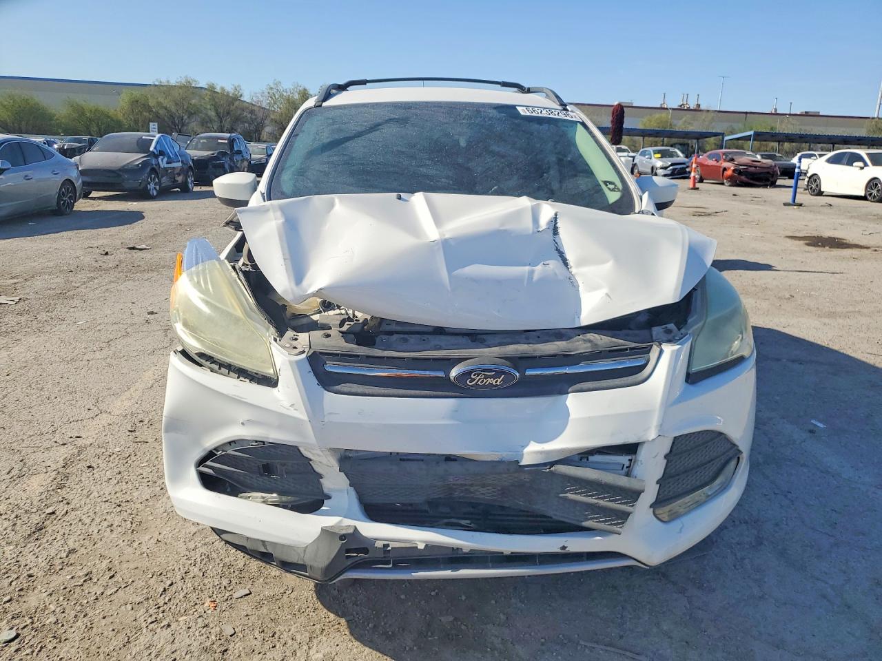 2015 Ford Escape Se White vin: 1FMCU0G92FUB73196