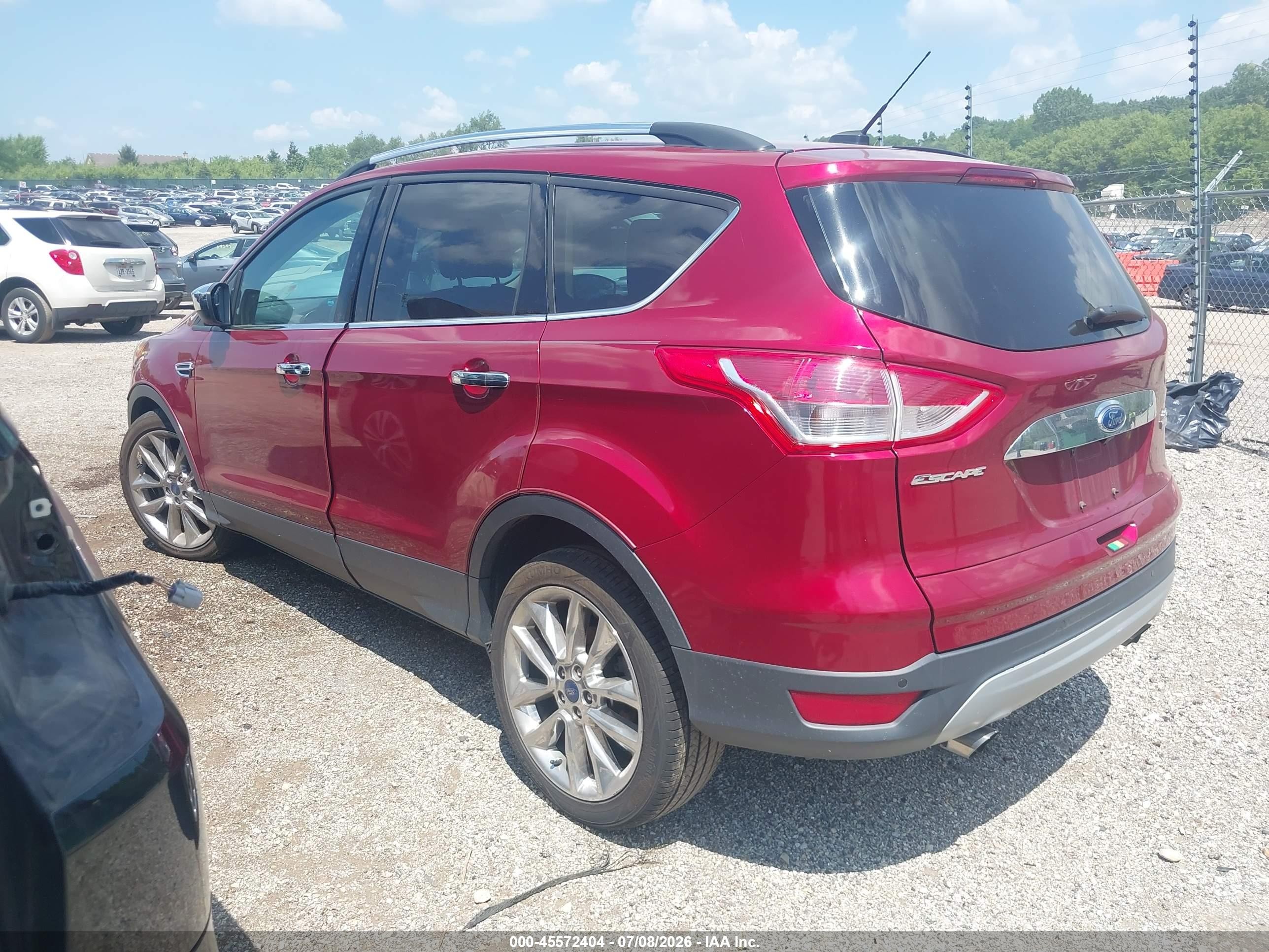 2015 Ford Escape Se Red vin: 1FMCU0G92FUC21554