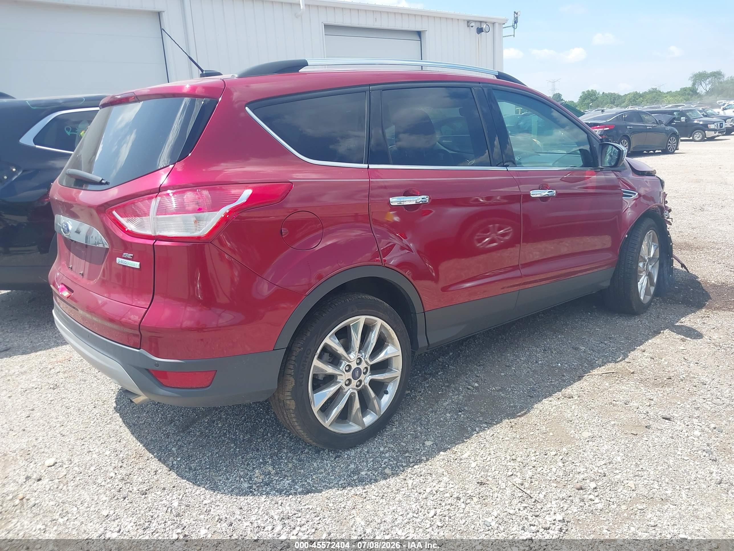 2015 Ford Escape Se Red vin: 1FMCU0G92FUC21554