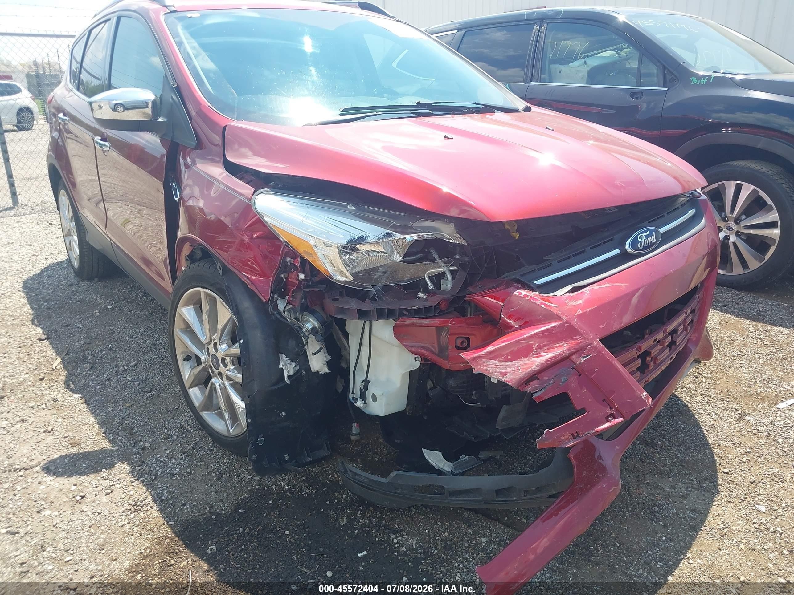 2015 Ford Escape Se Red vin: 1FMCU0G92FUC21554