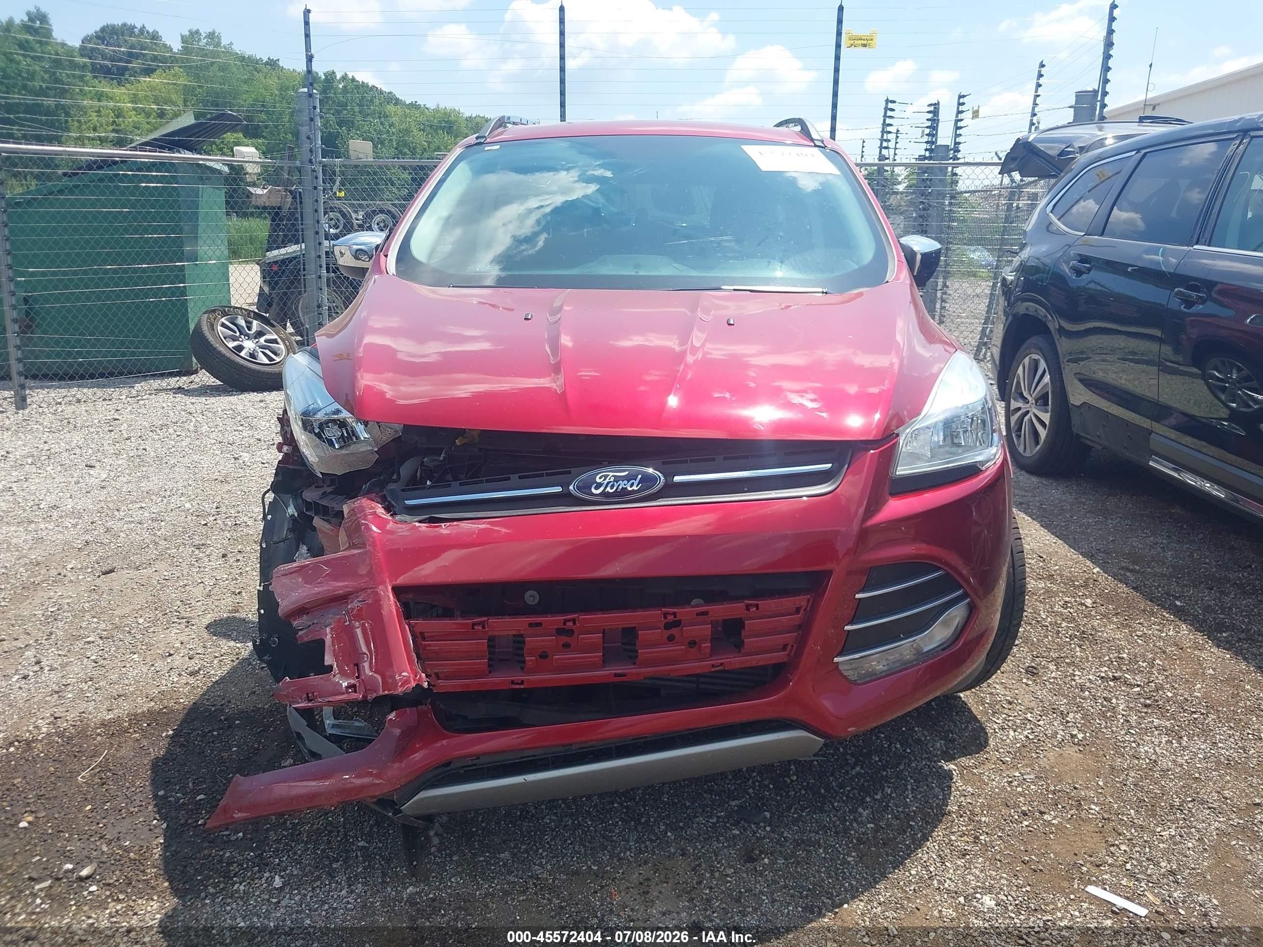 2015 Ford Escape Se Red vin: 1FMCU0G92FUC21554