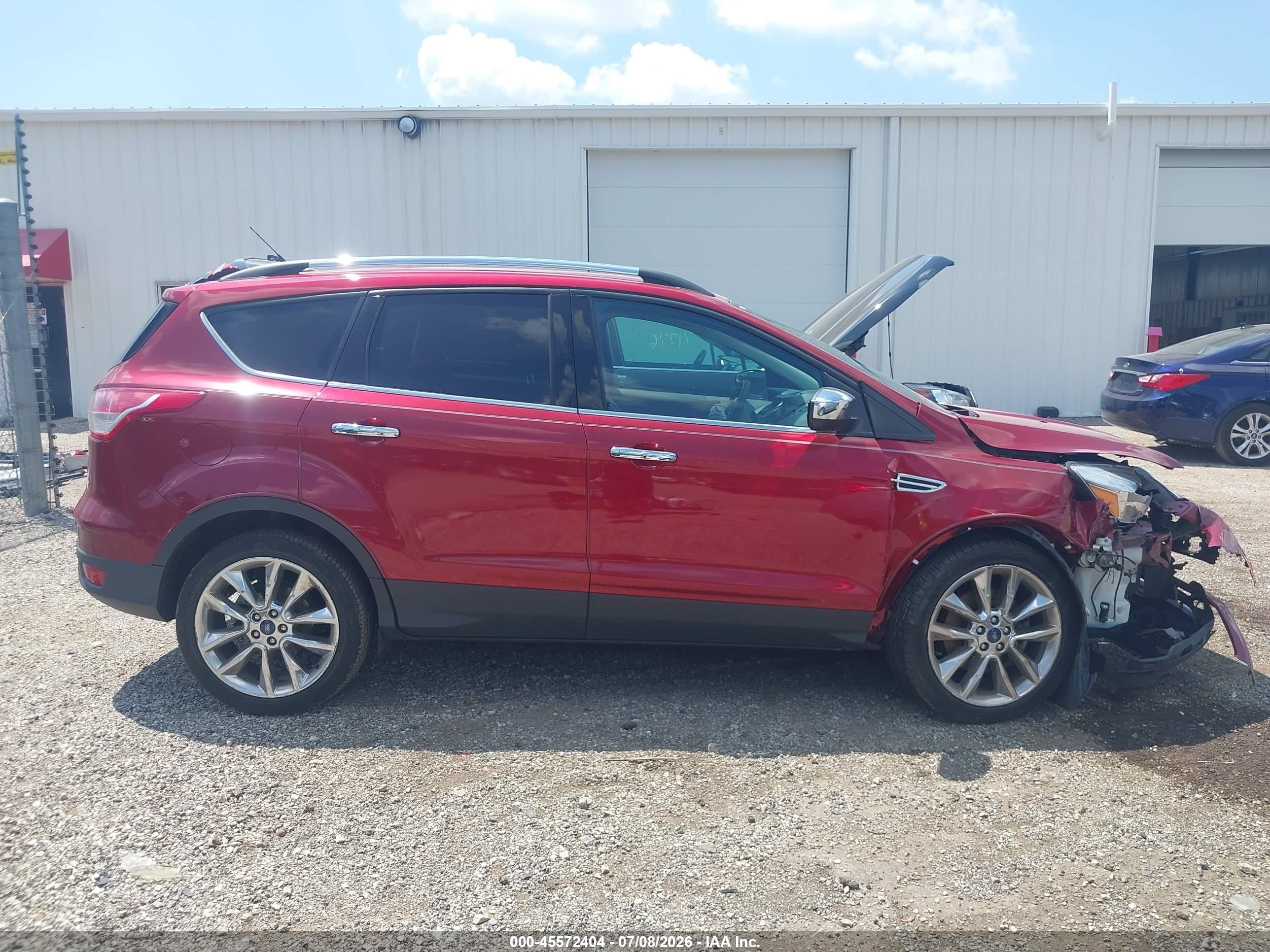 2015 Ford Escape Se Red vin: 1FMCU0G92FUC21554