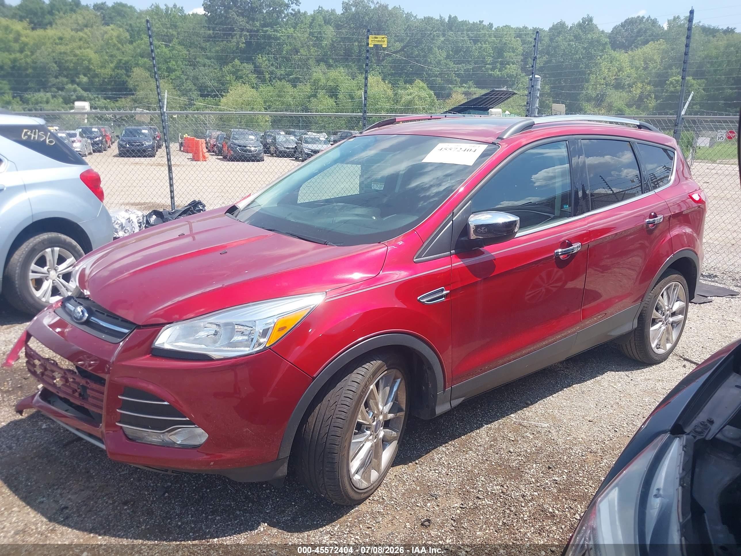2015 Ford Escape Se Red vin: 1FMCU0G92FUC21554