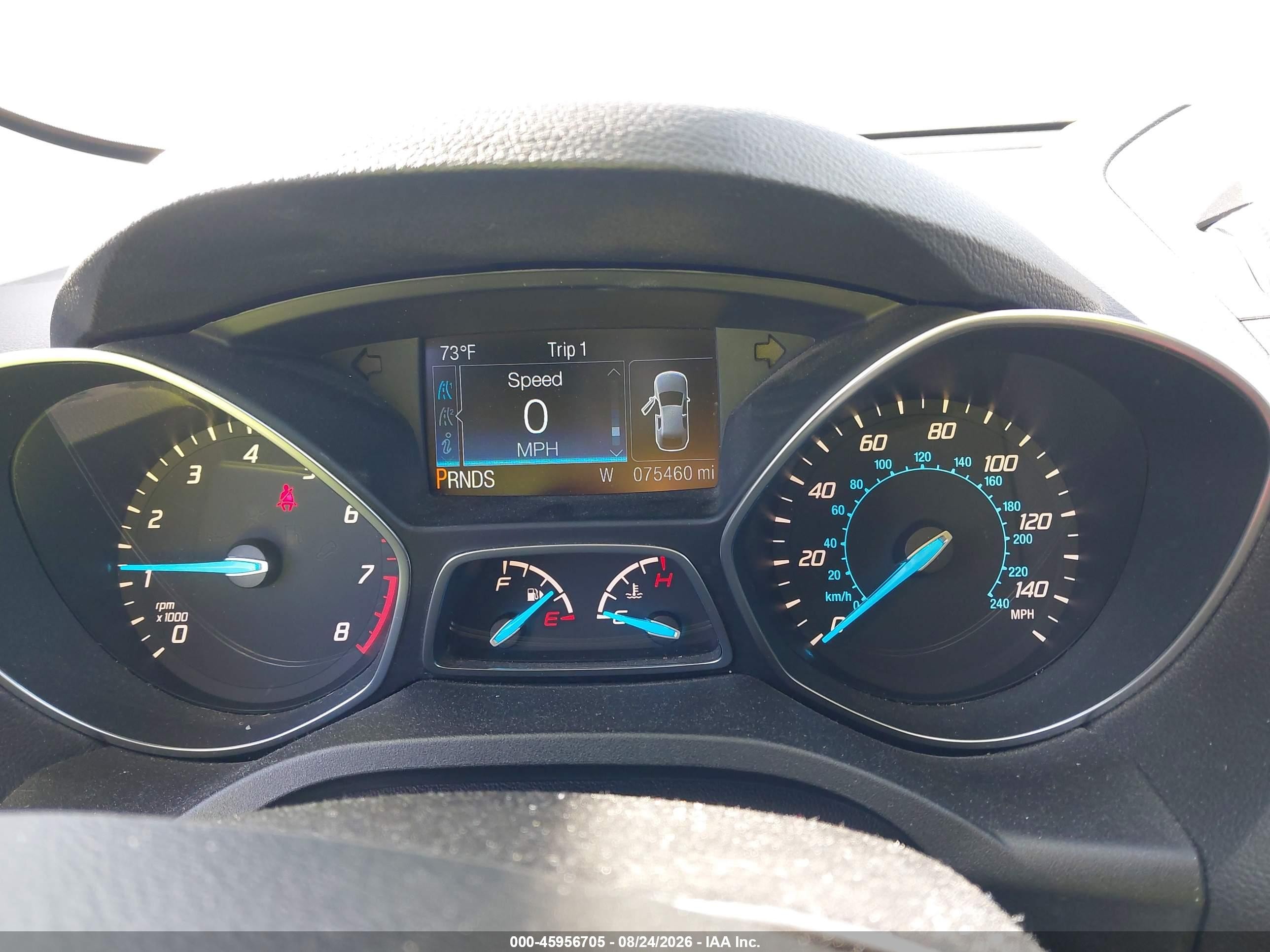 2015 Ford Escape Se Silver vin: 1FMCU0G92FUC43764