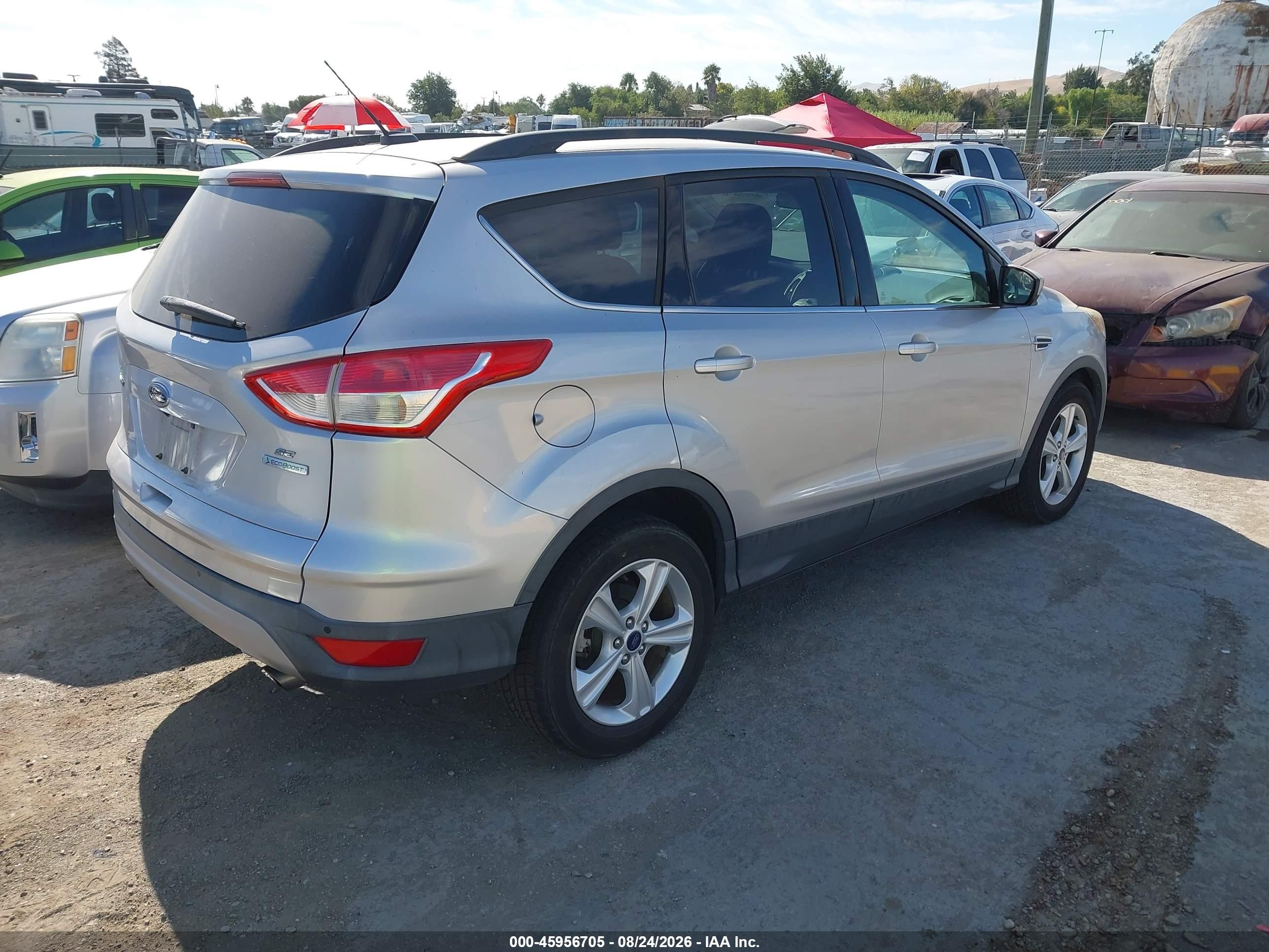 2015 Ford Escape Se Silver vin: 1FMCU0G92FUC43764