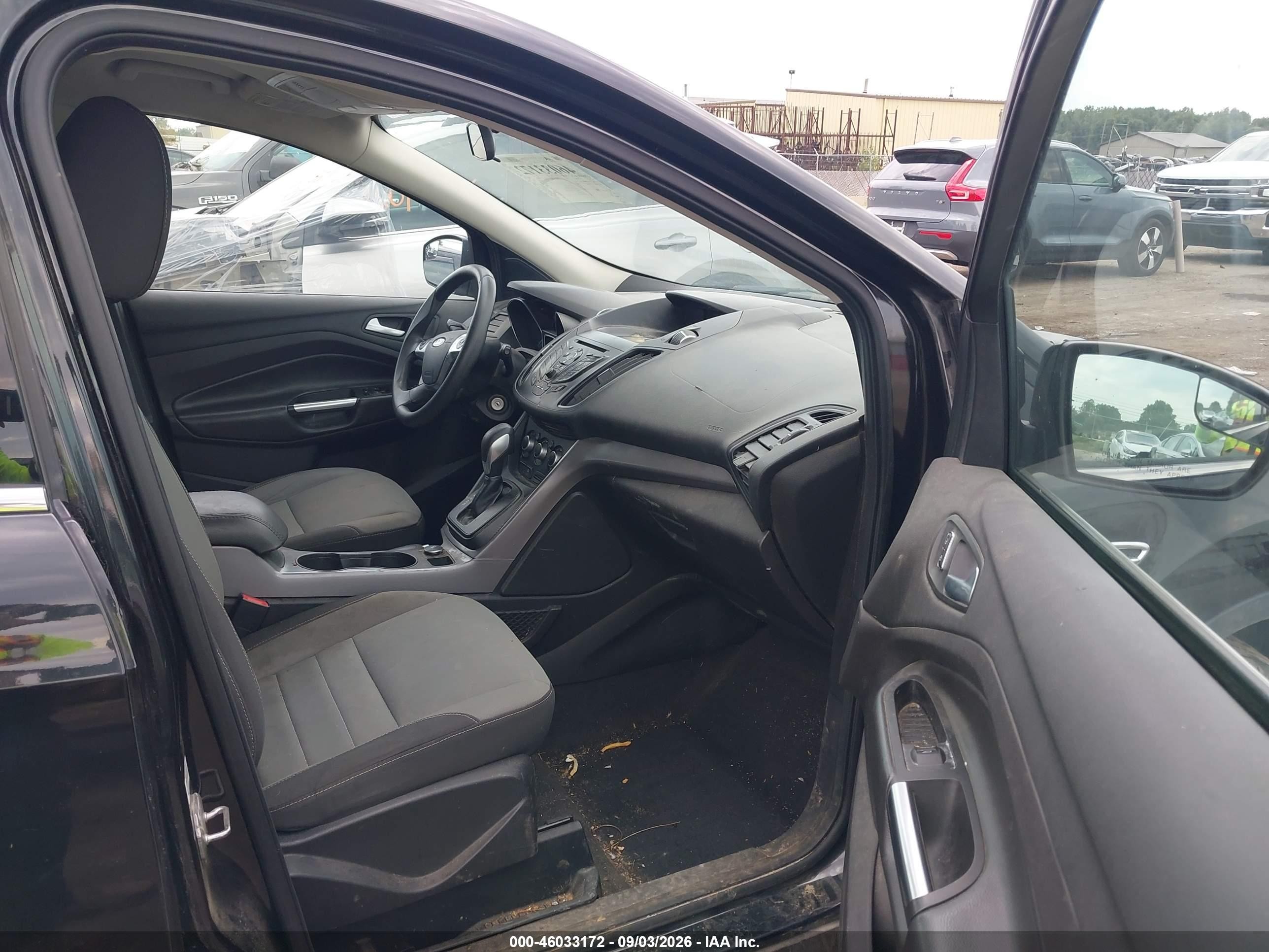 2015 Ford Escape Se Black vin: 1FMCU0G92FUC77302