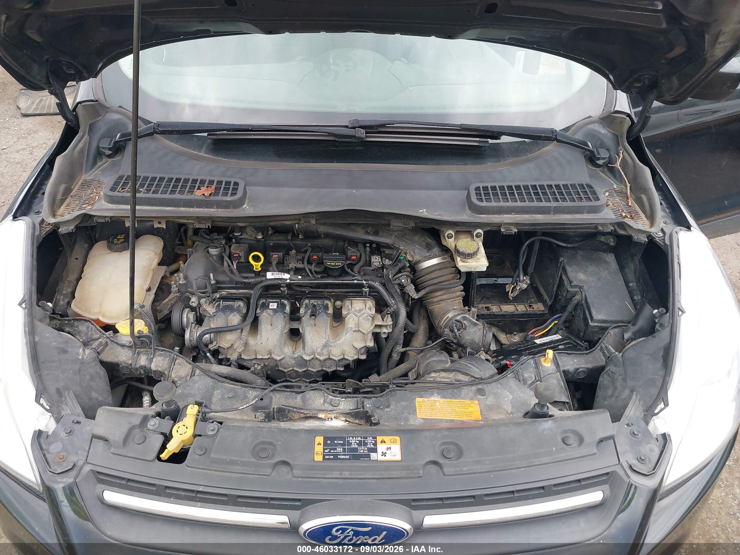 2015 Ford Escape Se Black vin: 1FMCU0G92FUC77302