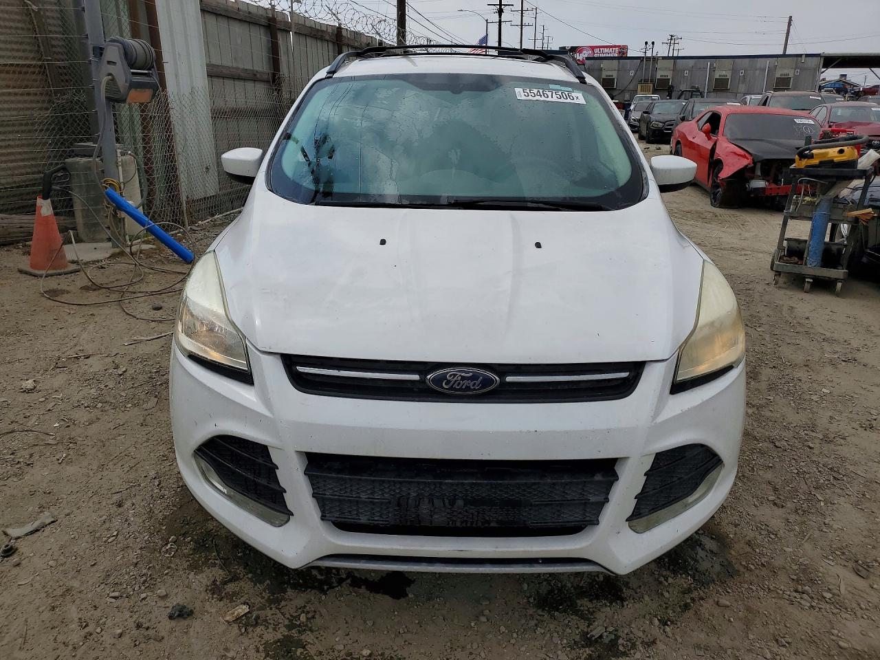 2013 Ford Escape Se White vin: 1FMCU0G93DUB85516
