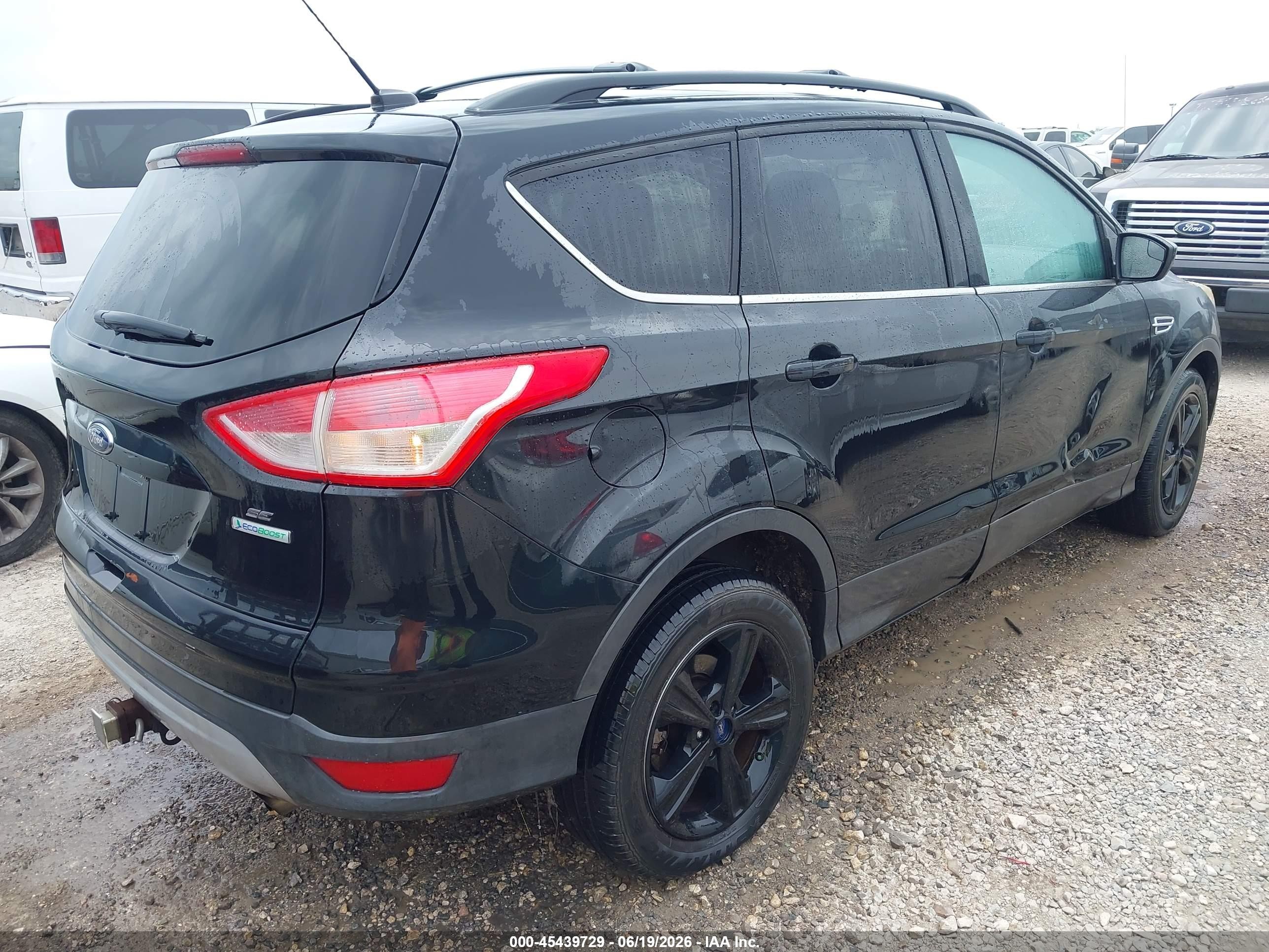 2013 Ford Escape Se Black vin: 1FMCU0G93DUD70617